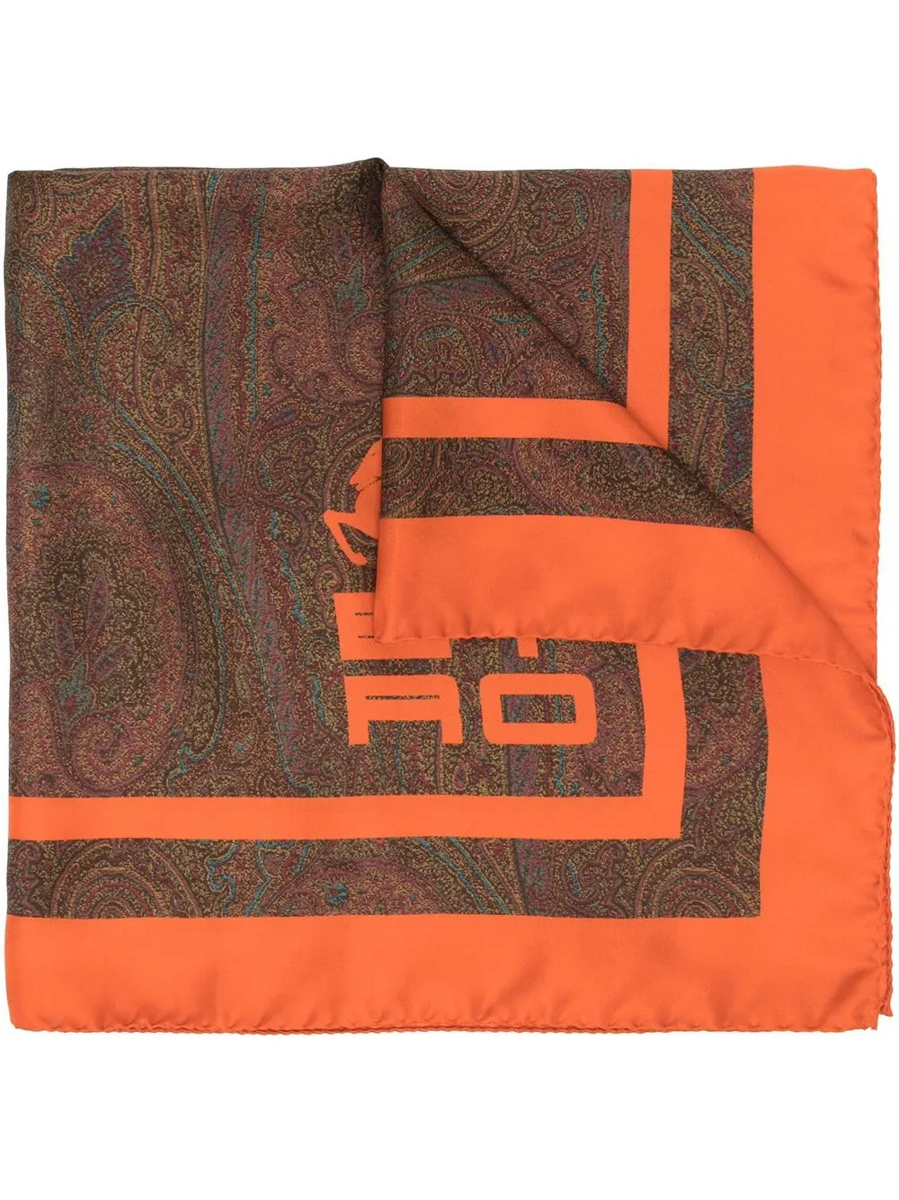 

ETRO mascada con estampado de cachemira - Marrón