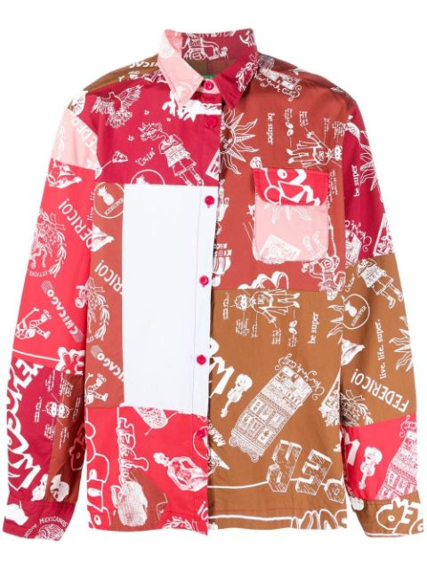 KidSuper Overhemd met patchwork