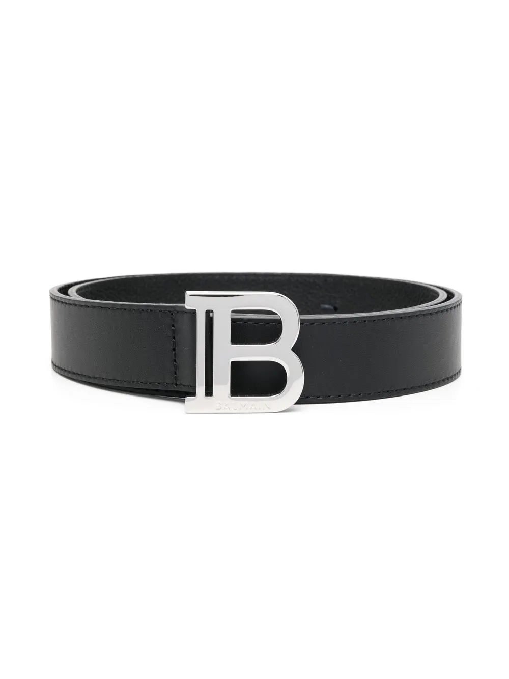 

Balmain Kids cinturón con hebilla del logo - Negro