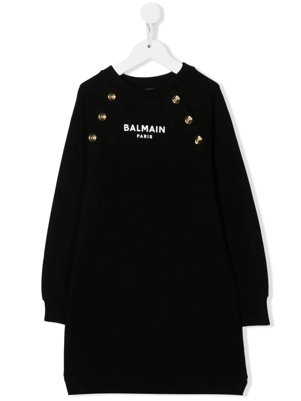 

Balmain Kids sudadera con logo estampado - Negro