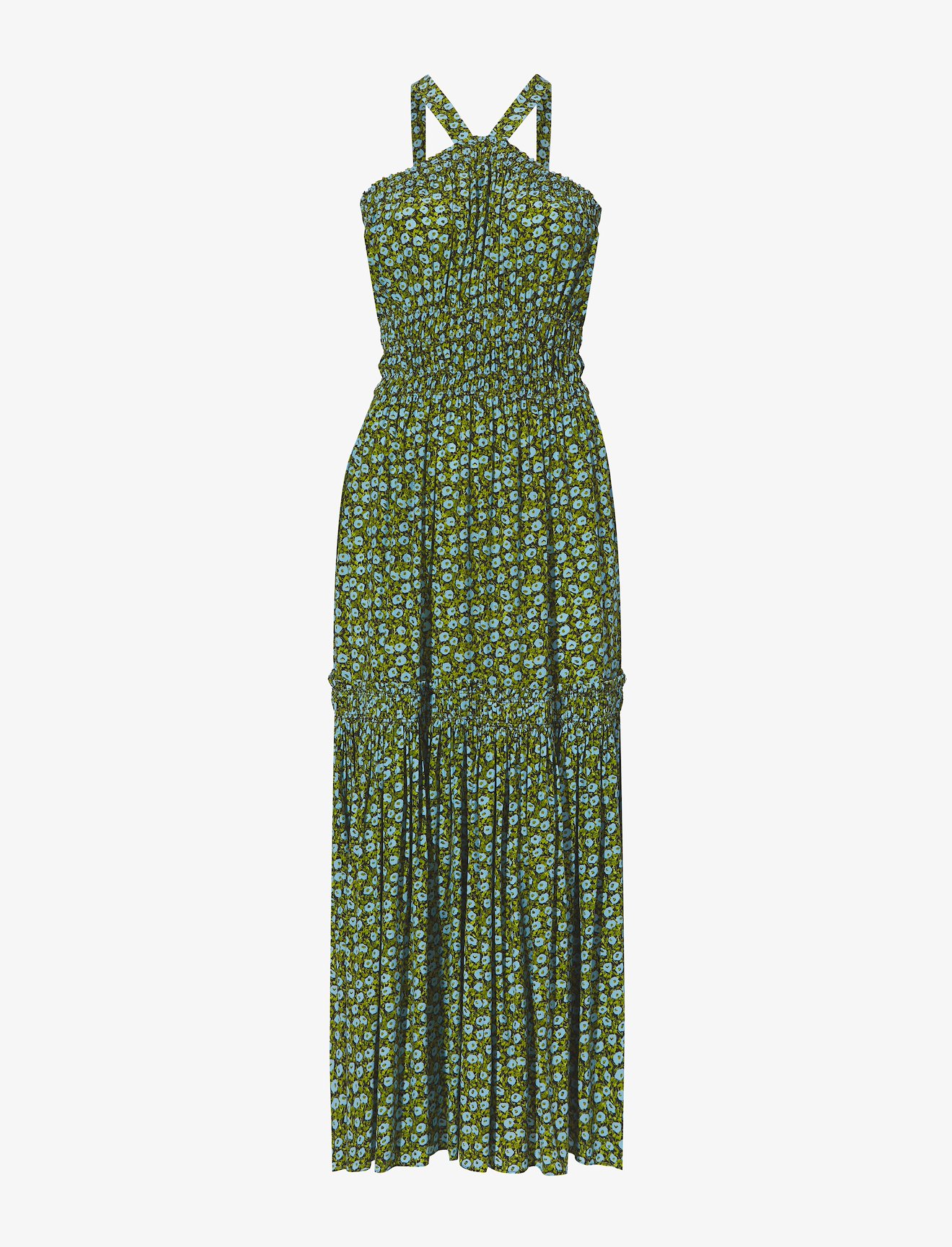 High Neck Peony Dress #4