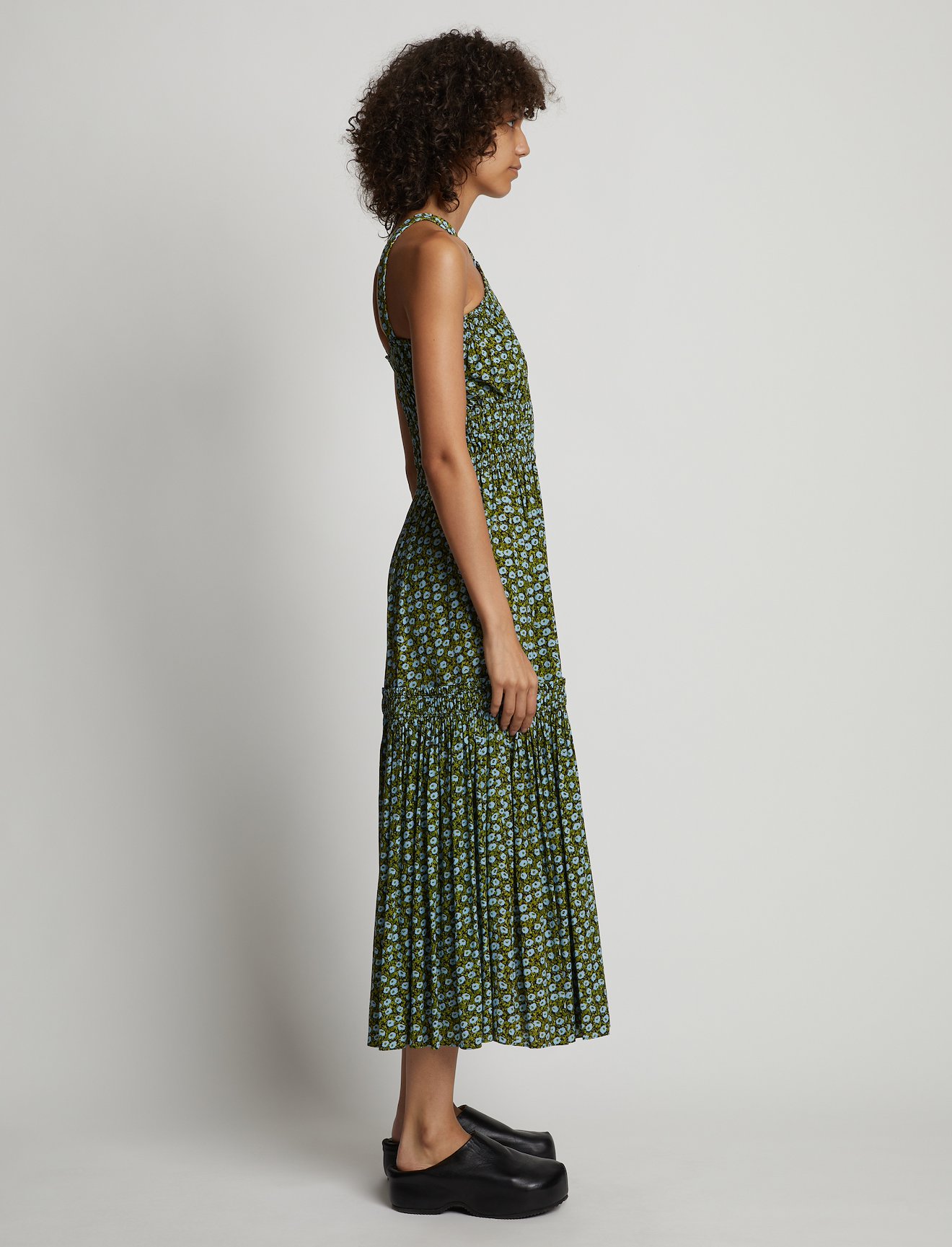 High Neck Peony Dress #1