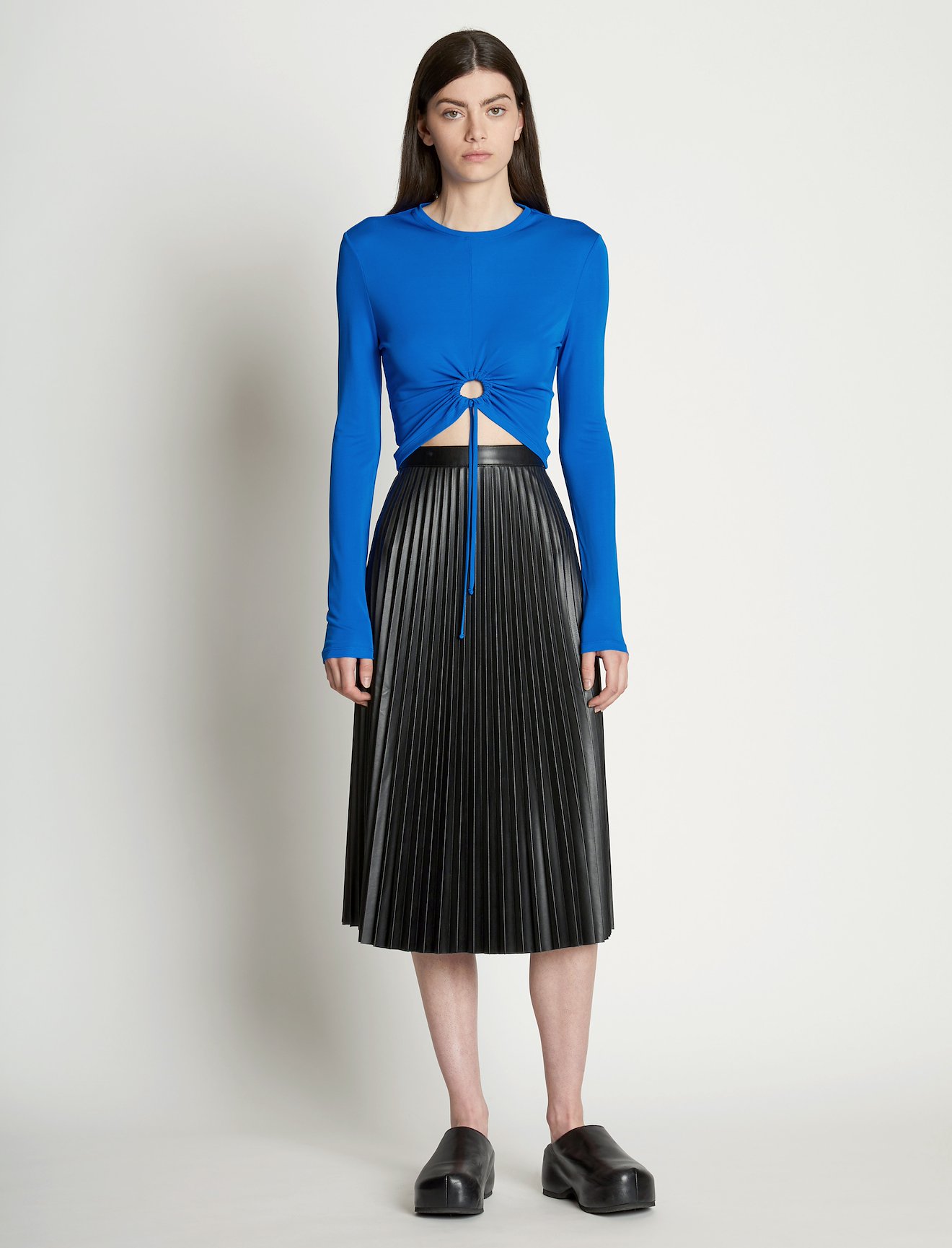 Matte Crepe Drawstring Top #1