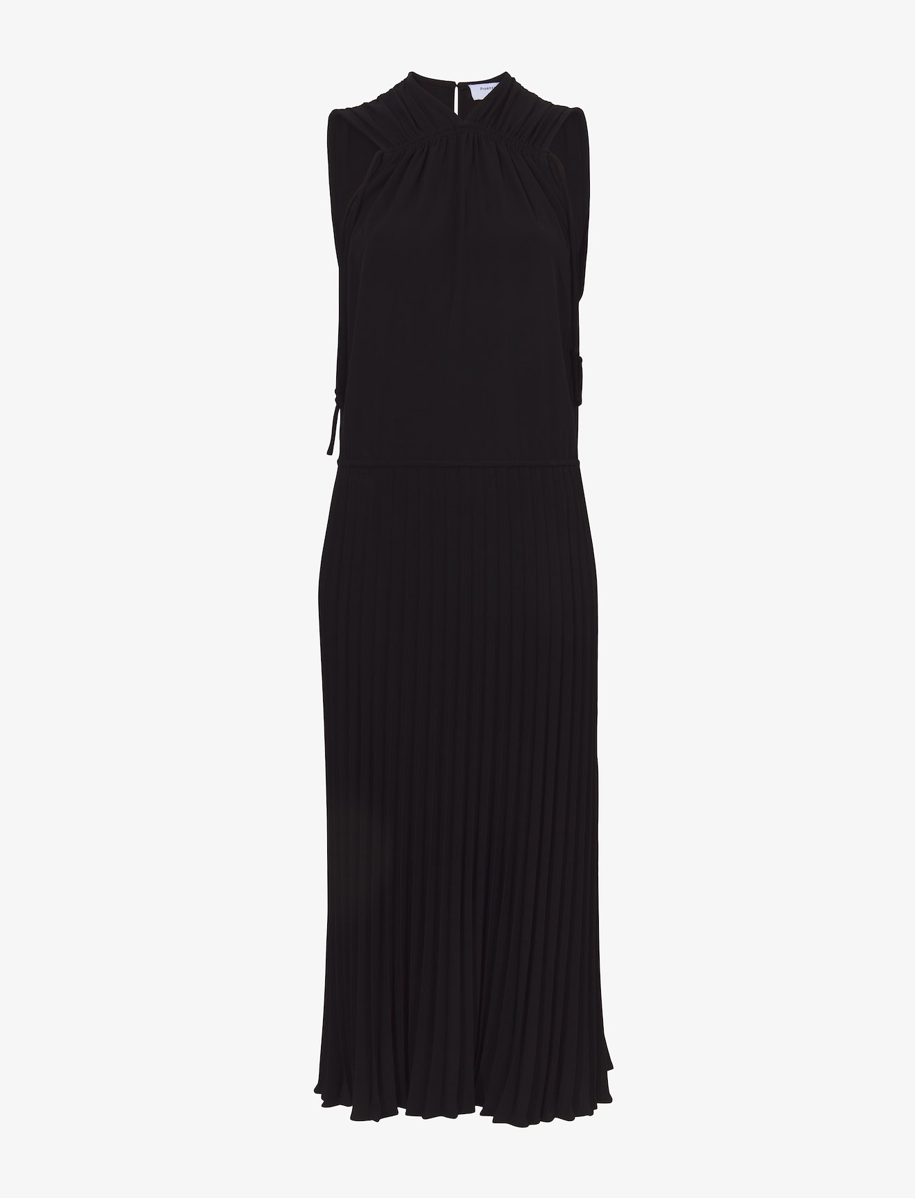 Pleatable Crepe Drawstring Dress #4