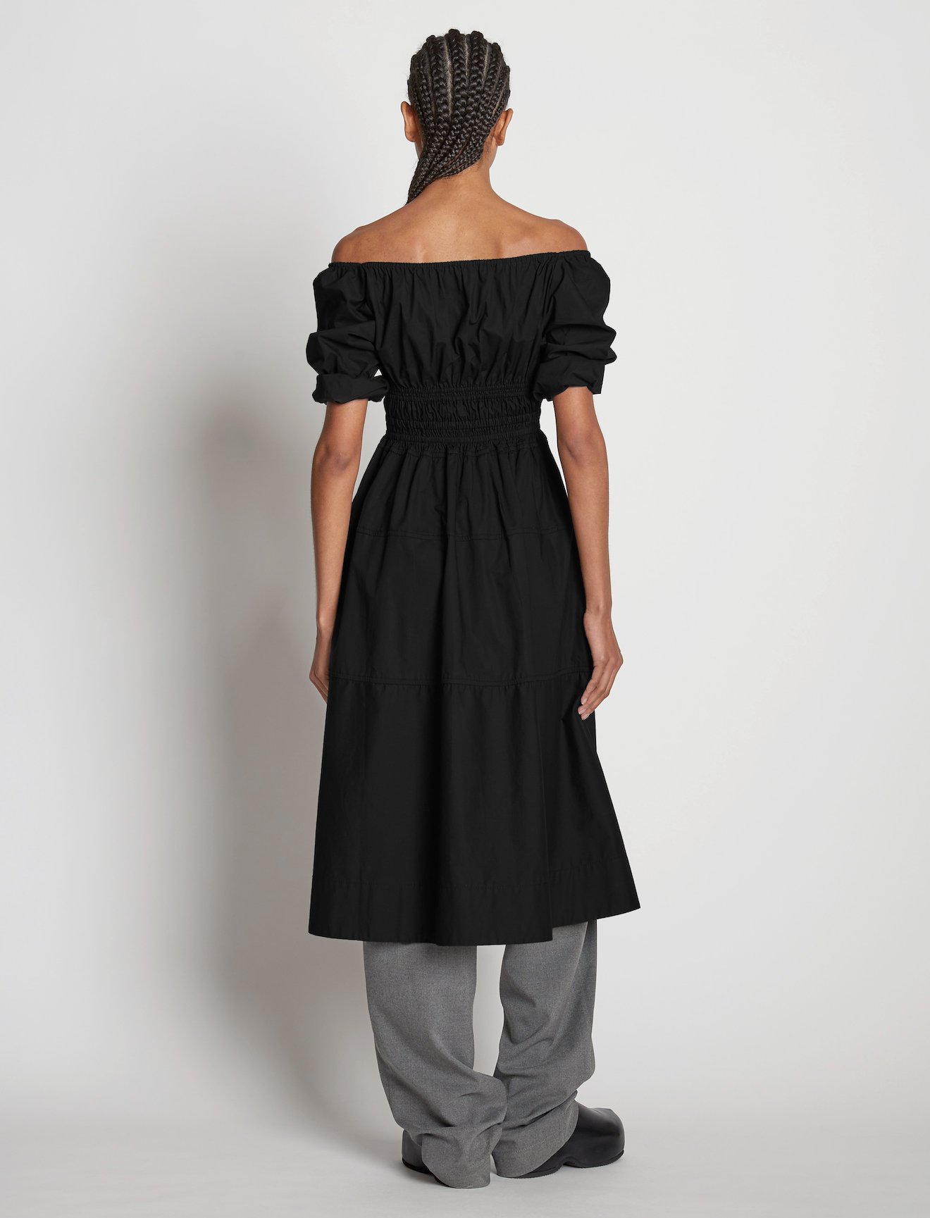 Square Neck Poplin Dress #2