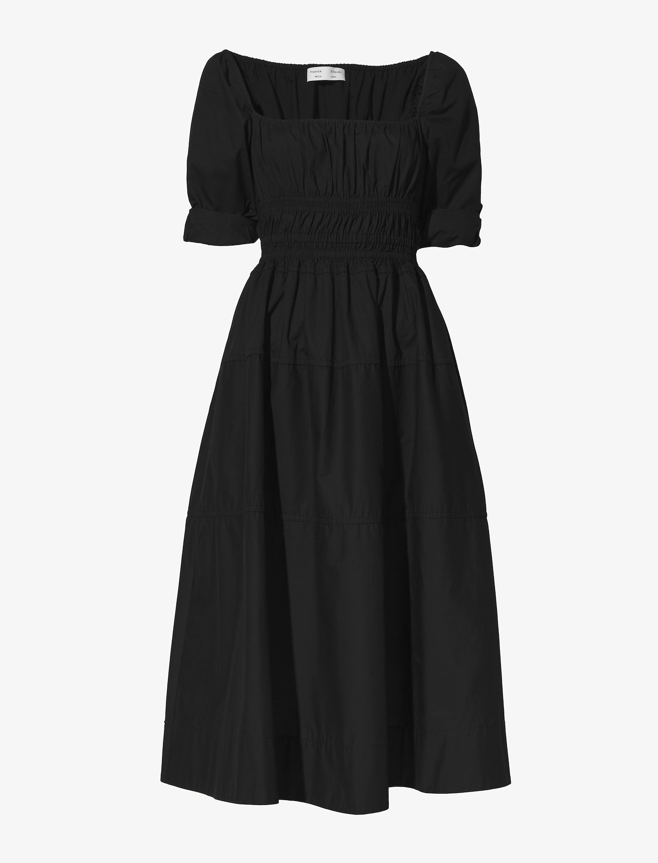 Square Neck Poplin Dress #4