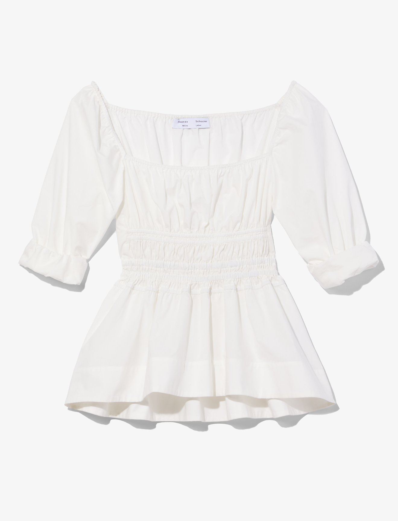 Square Neck Poplin Top #5