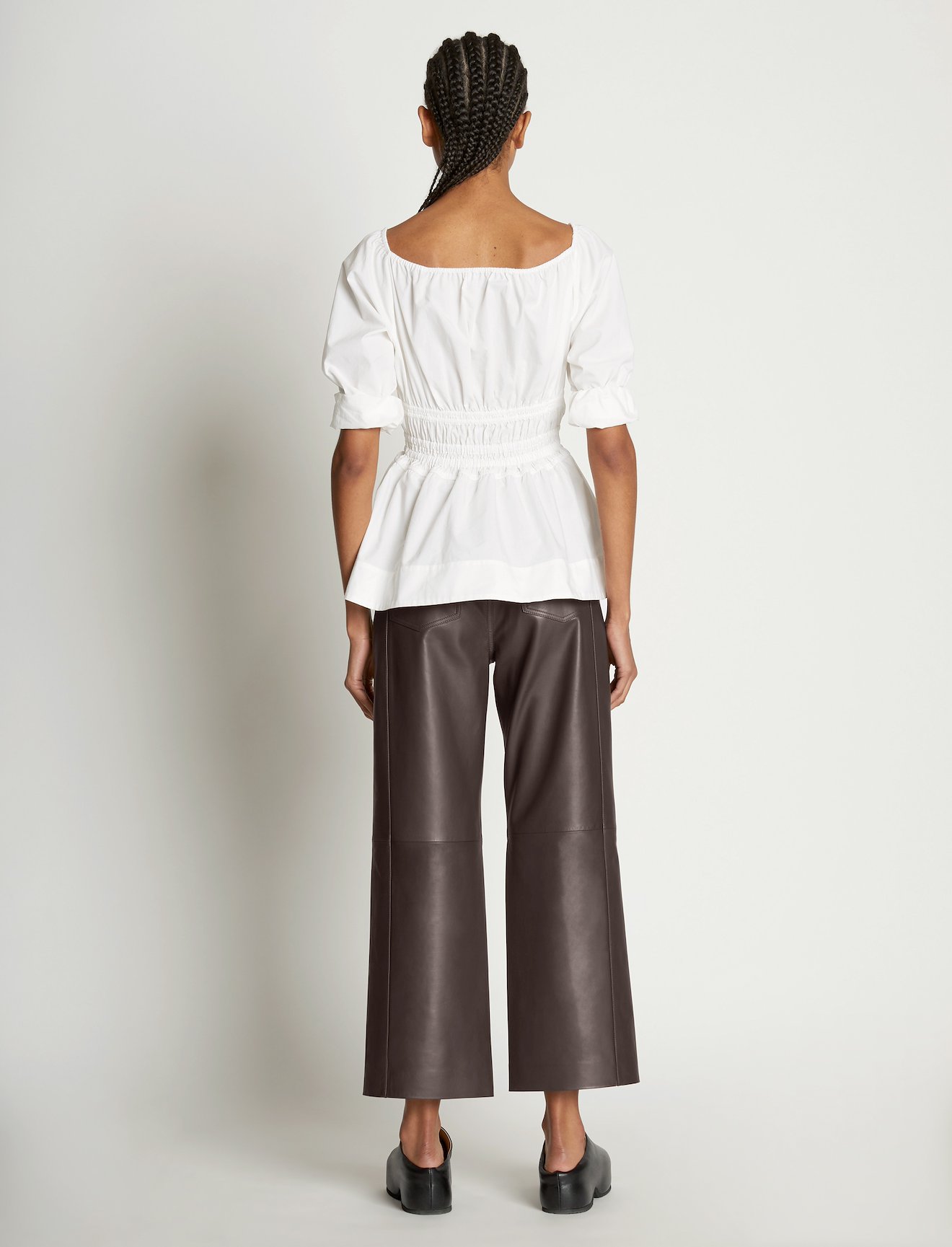 Square Neck Poplin Top #3