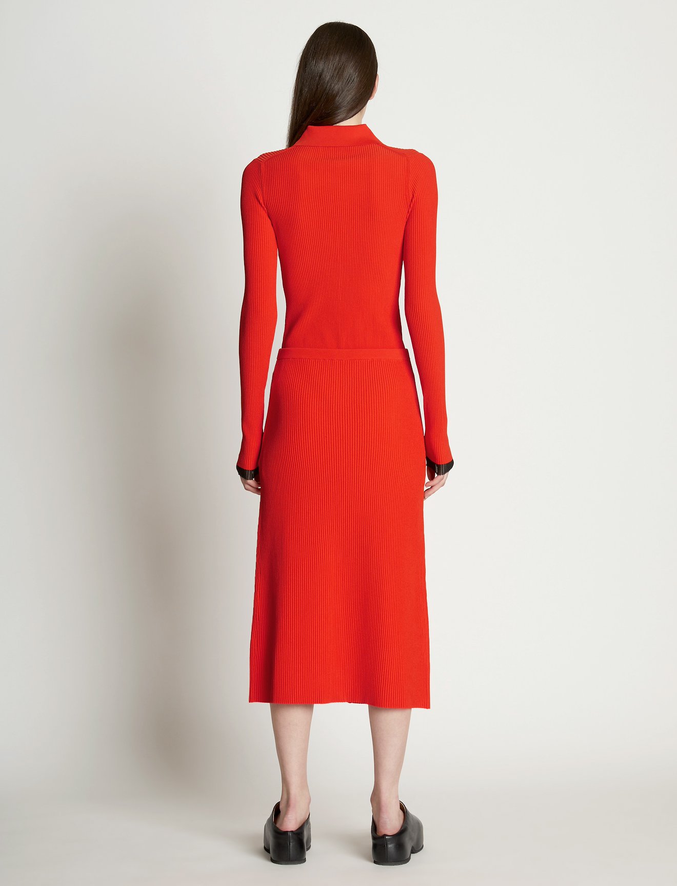 Rib Knit Button Front Skirt #2