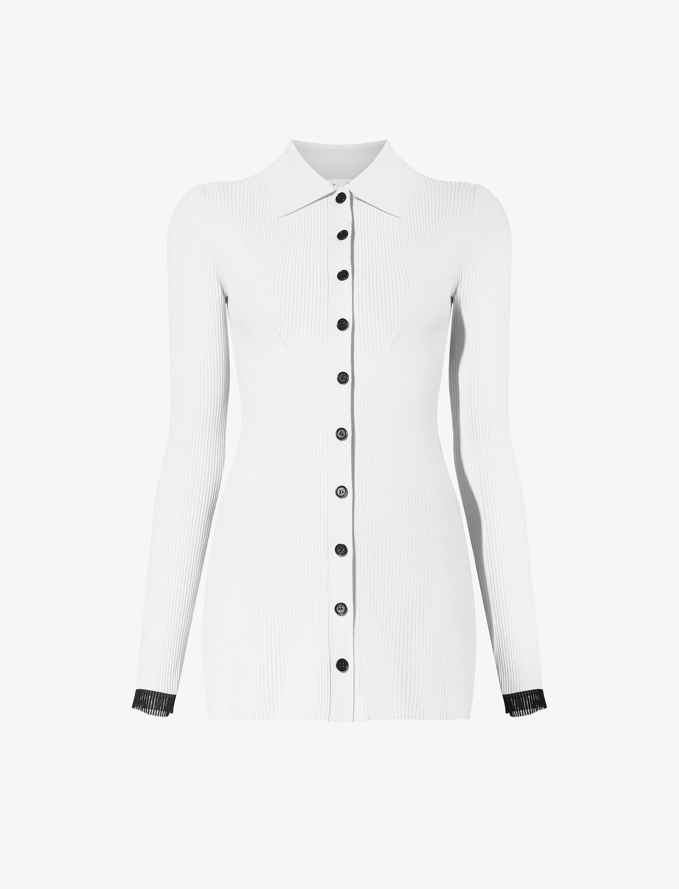 Rib Knit Fitted Cardigan #5