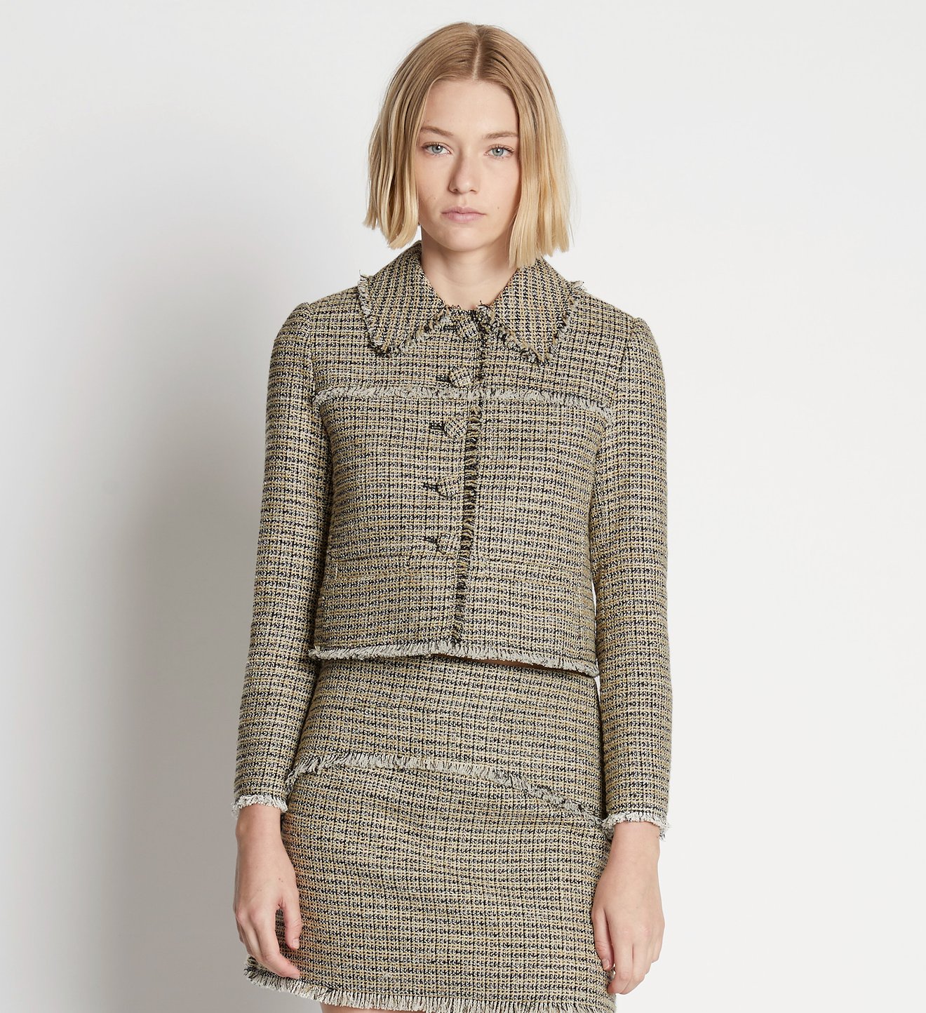 Cropped Tweed Jacket