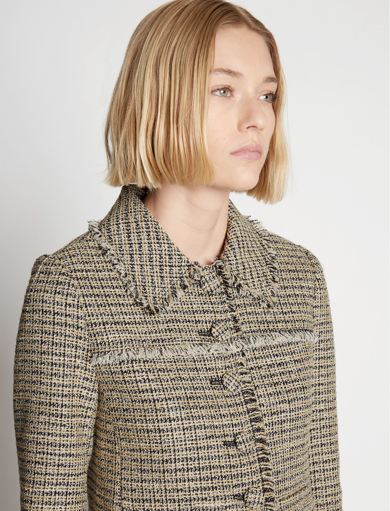Cropped Tweed Jacket #4