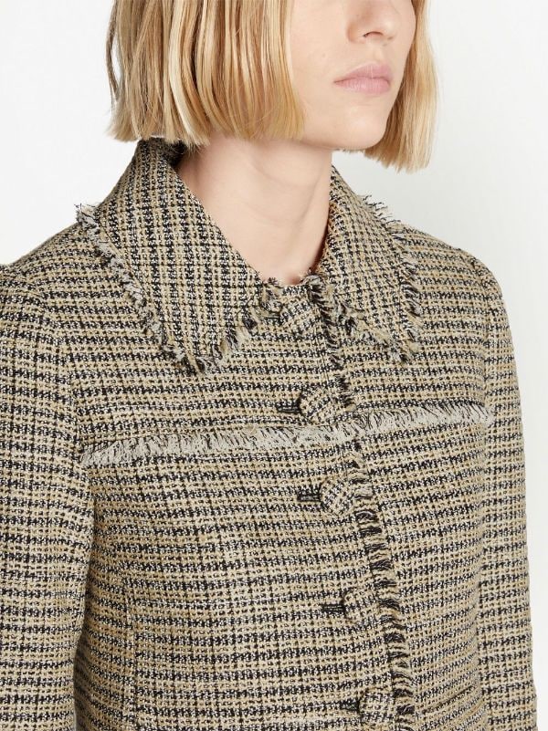 Proenza Schouler White Label Cropped Tweed Jacket Farfetch