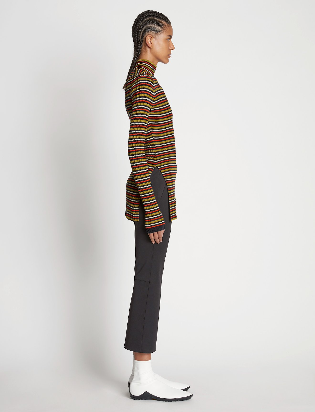 Stripe Knit Turtleneck #1