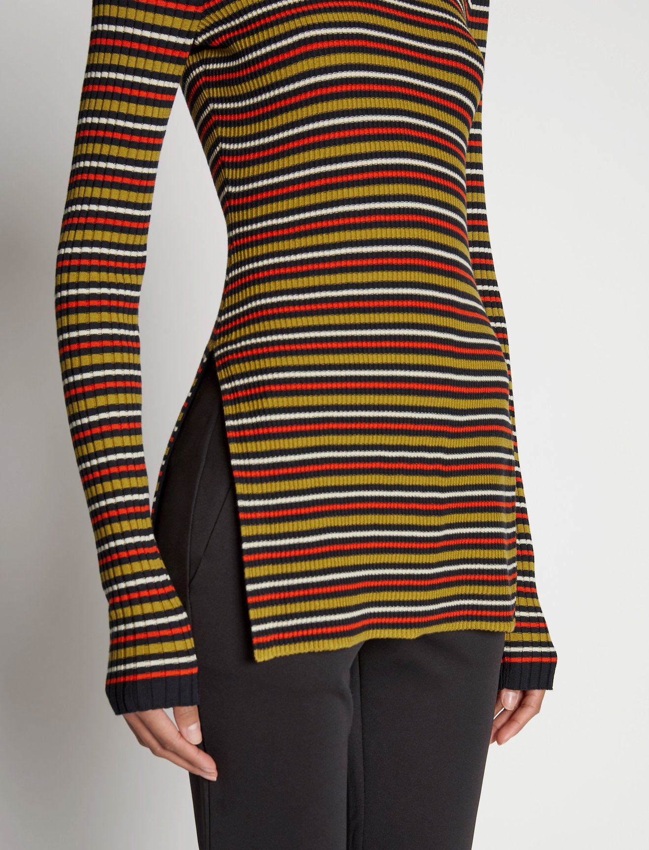 Stripe Knit Turtleneck #3