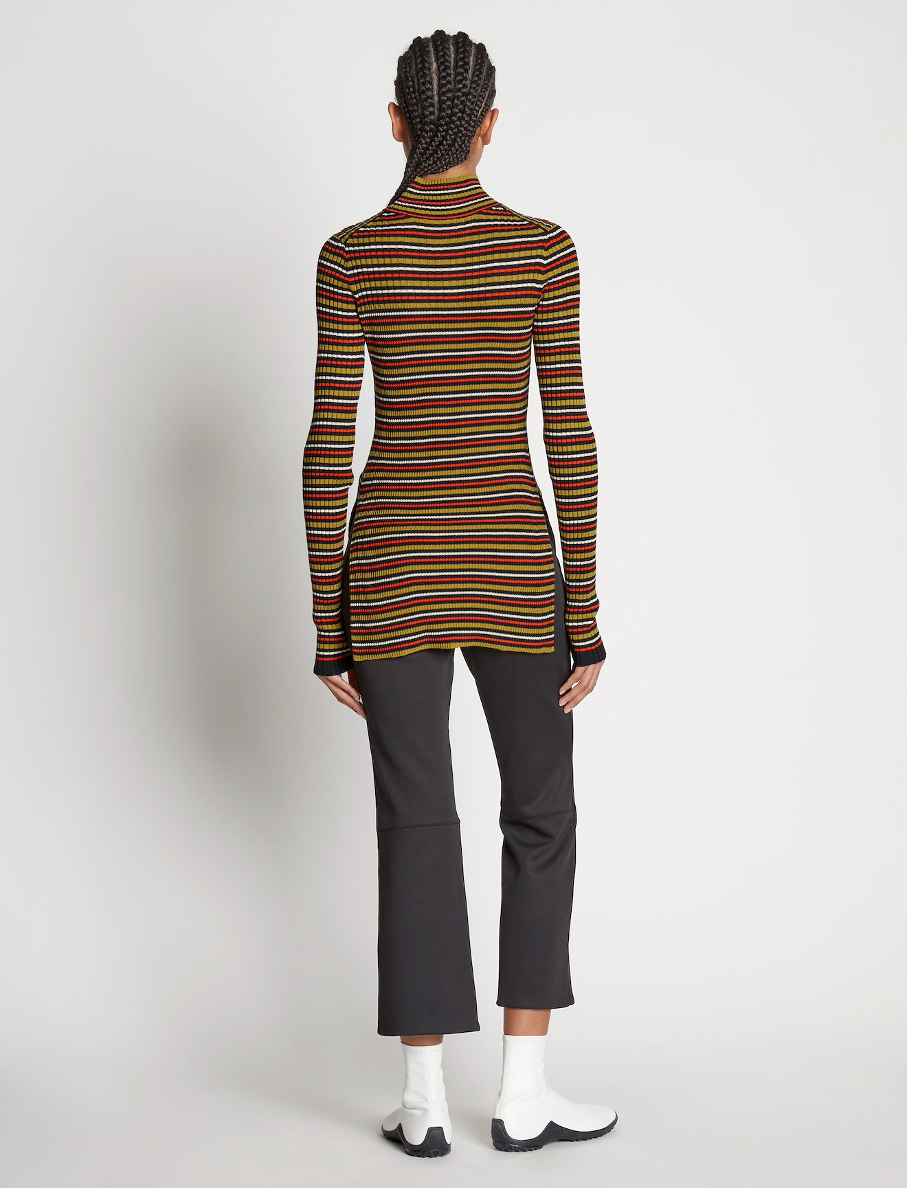 Stripe Knit Turtleneck #2