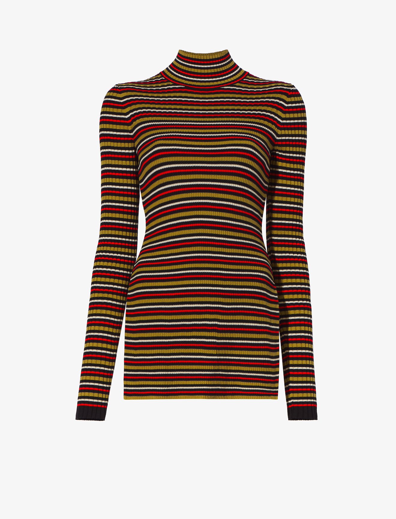 Stripe Knit Turtleneck #4
