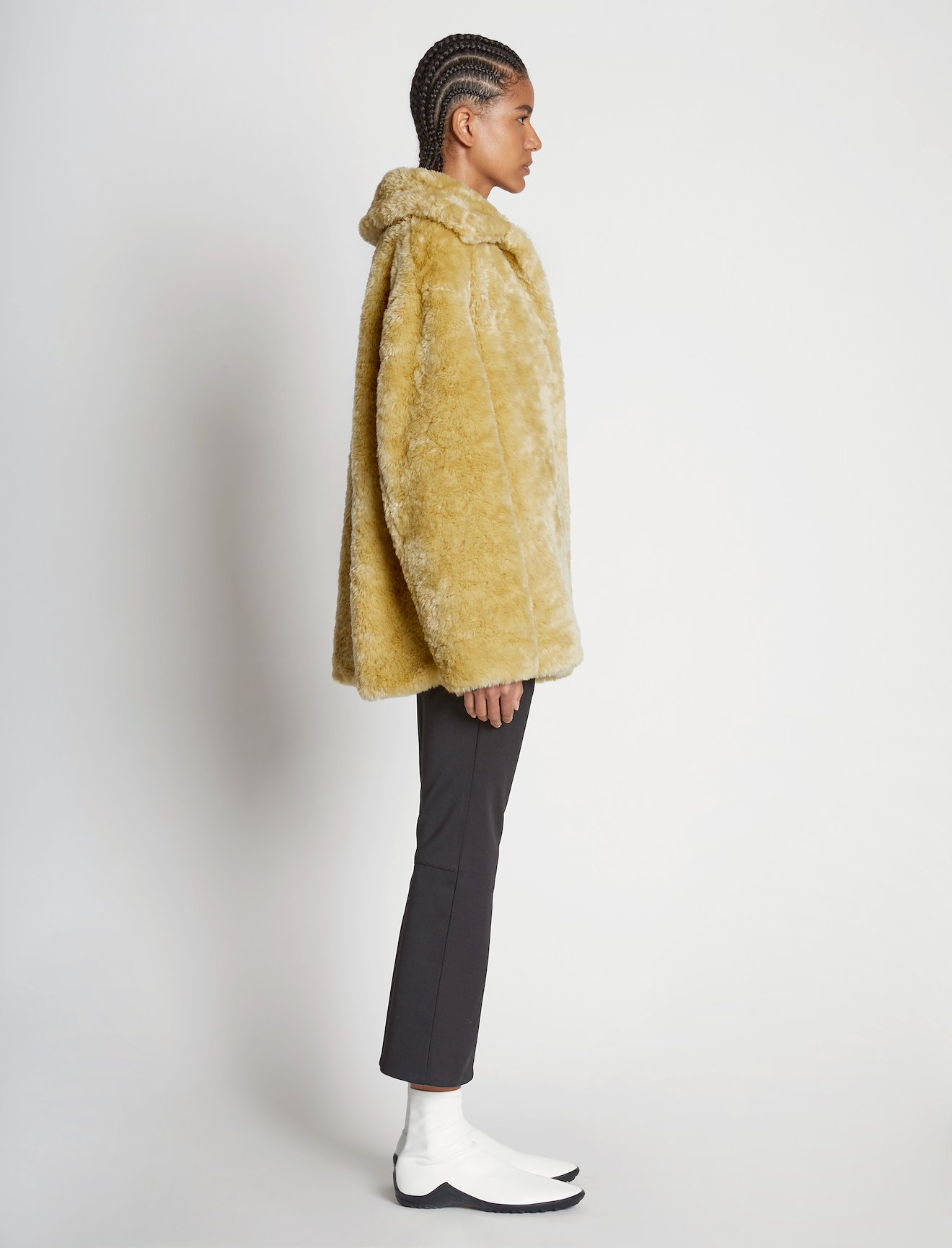 Faux Rabbit Peacoat #2