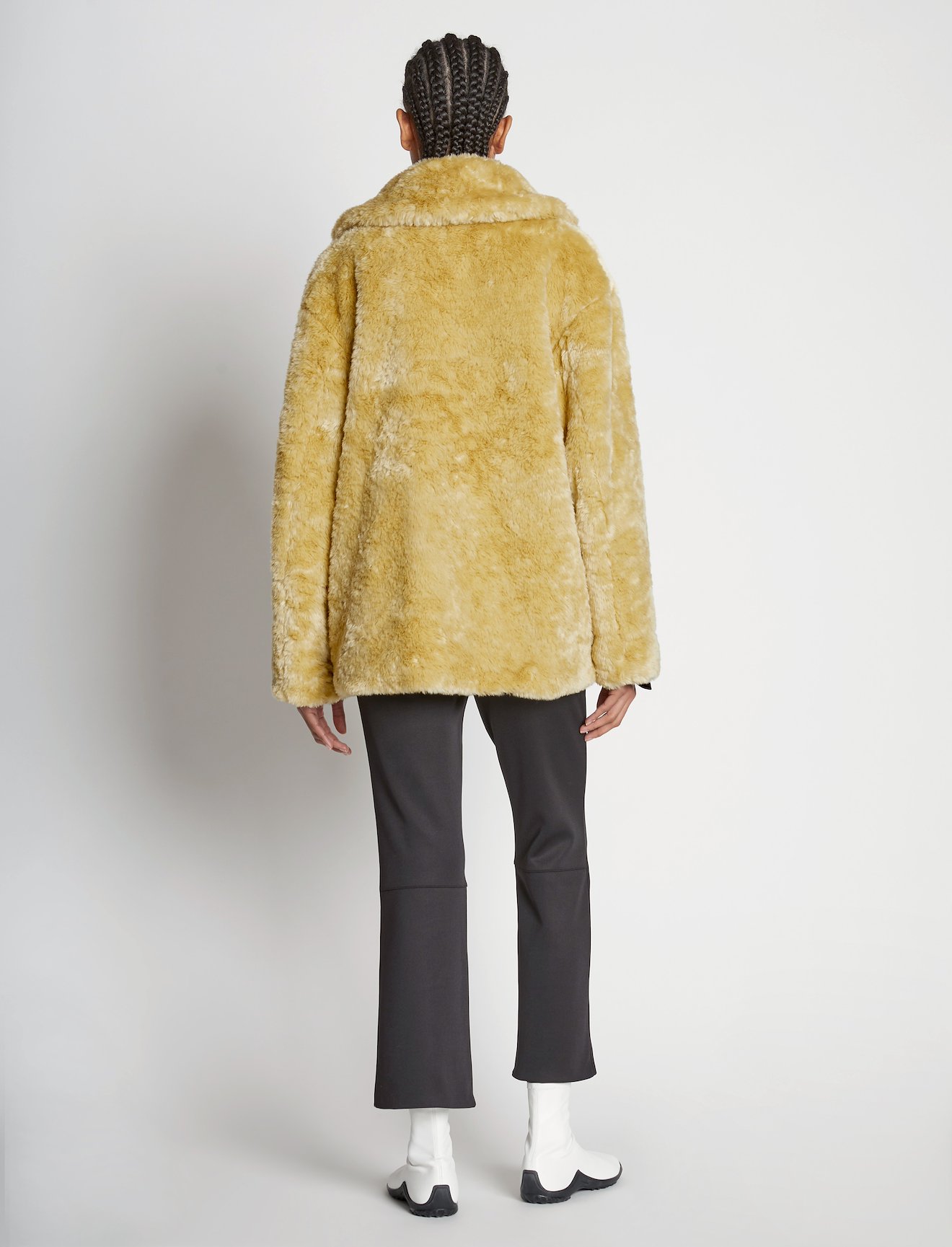 Faux Rabbit Peacoat #3