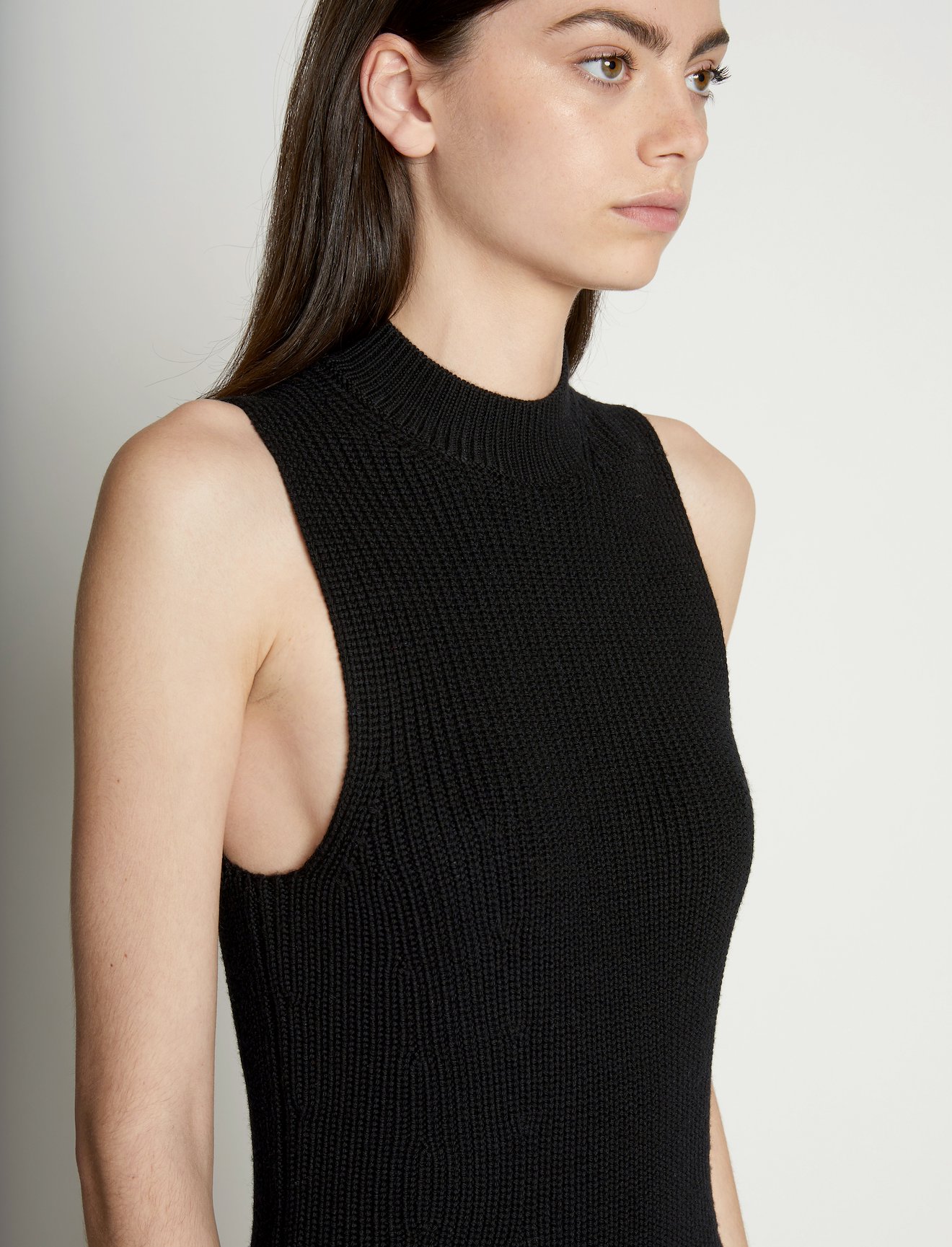 Sleeveless Cashfeel Mini Dress #2
