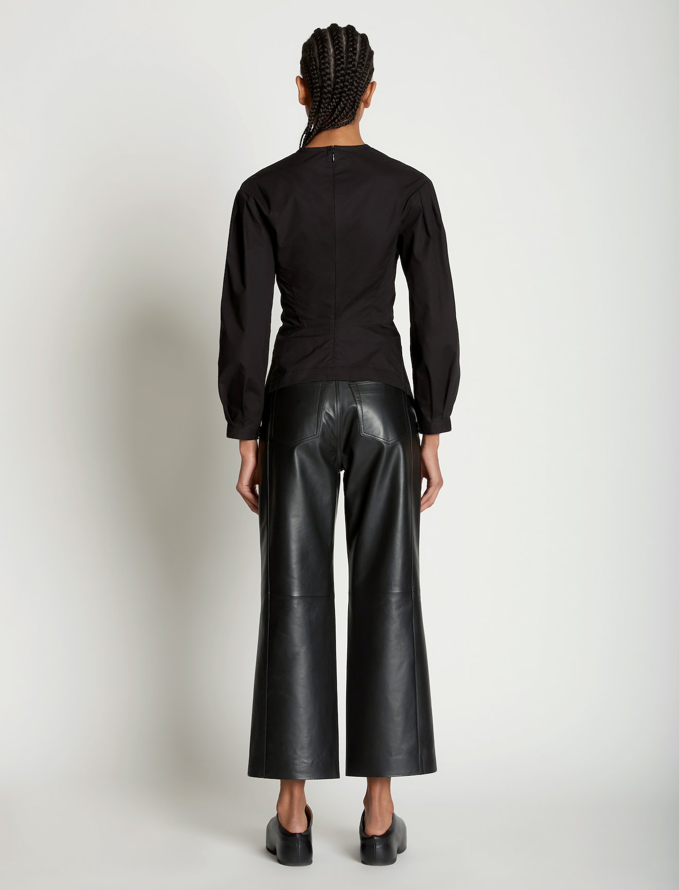 V-Neck Poplin Top #3