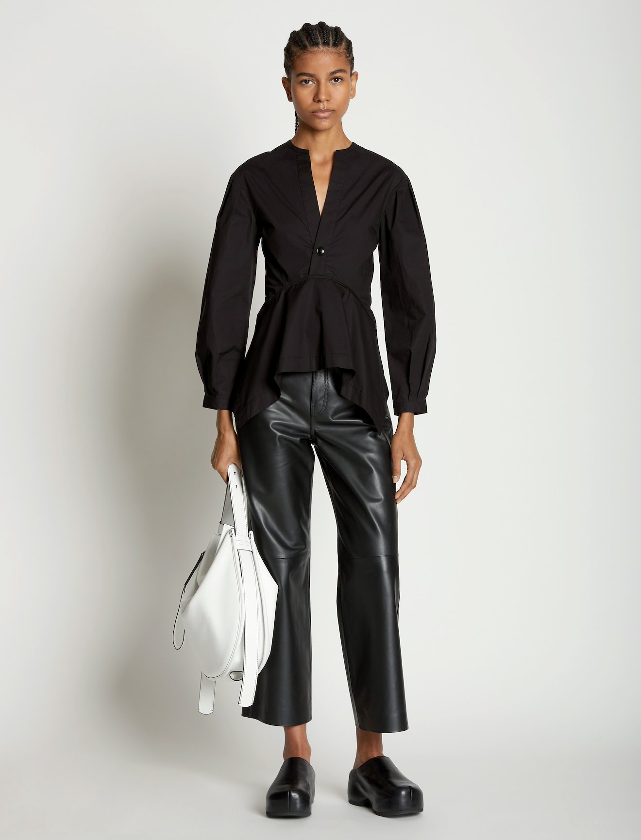 V-Neck Poplin Top #6