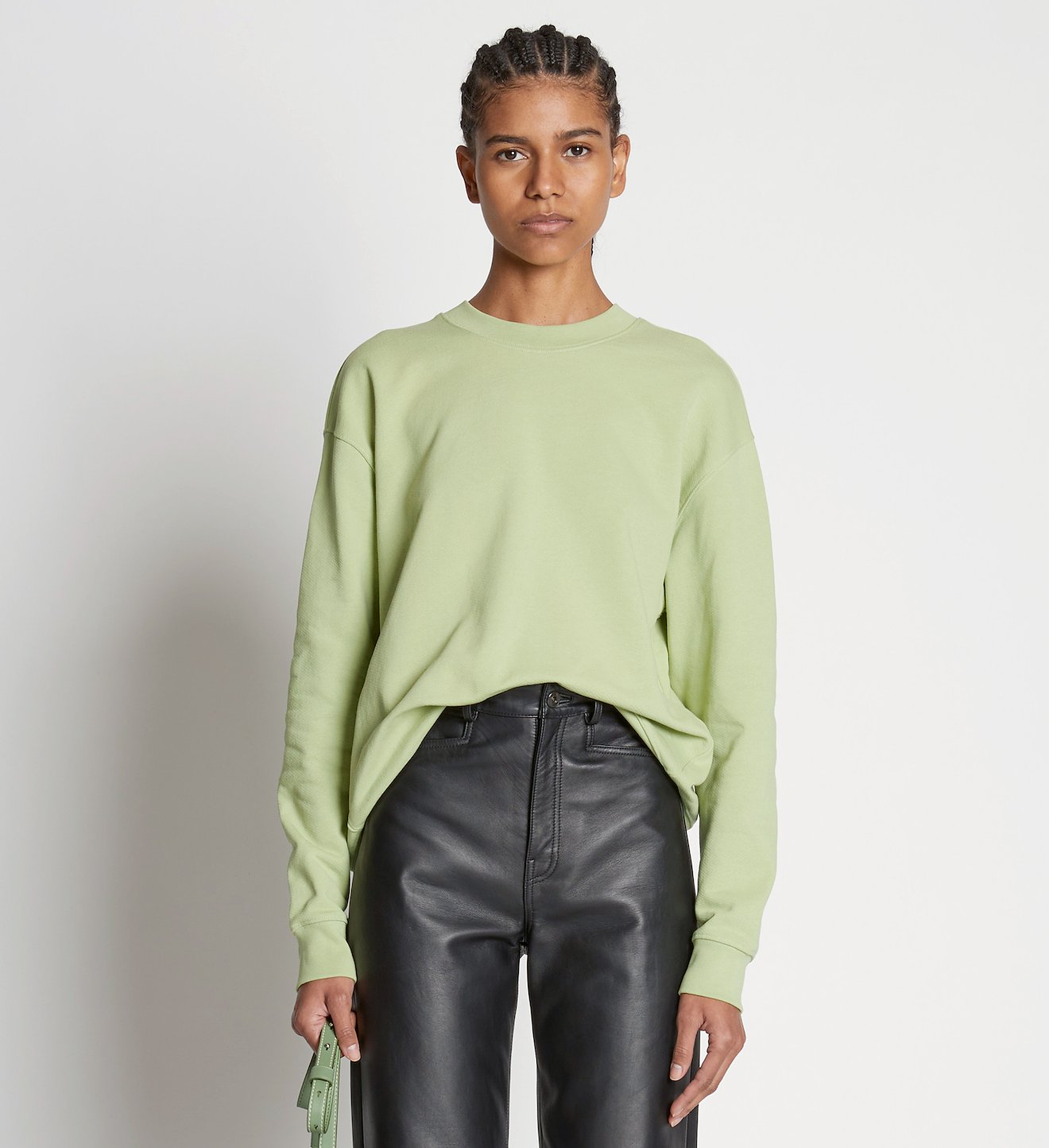 Long Sweatshirt in green | Proenza