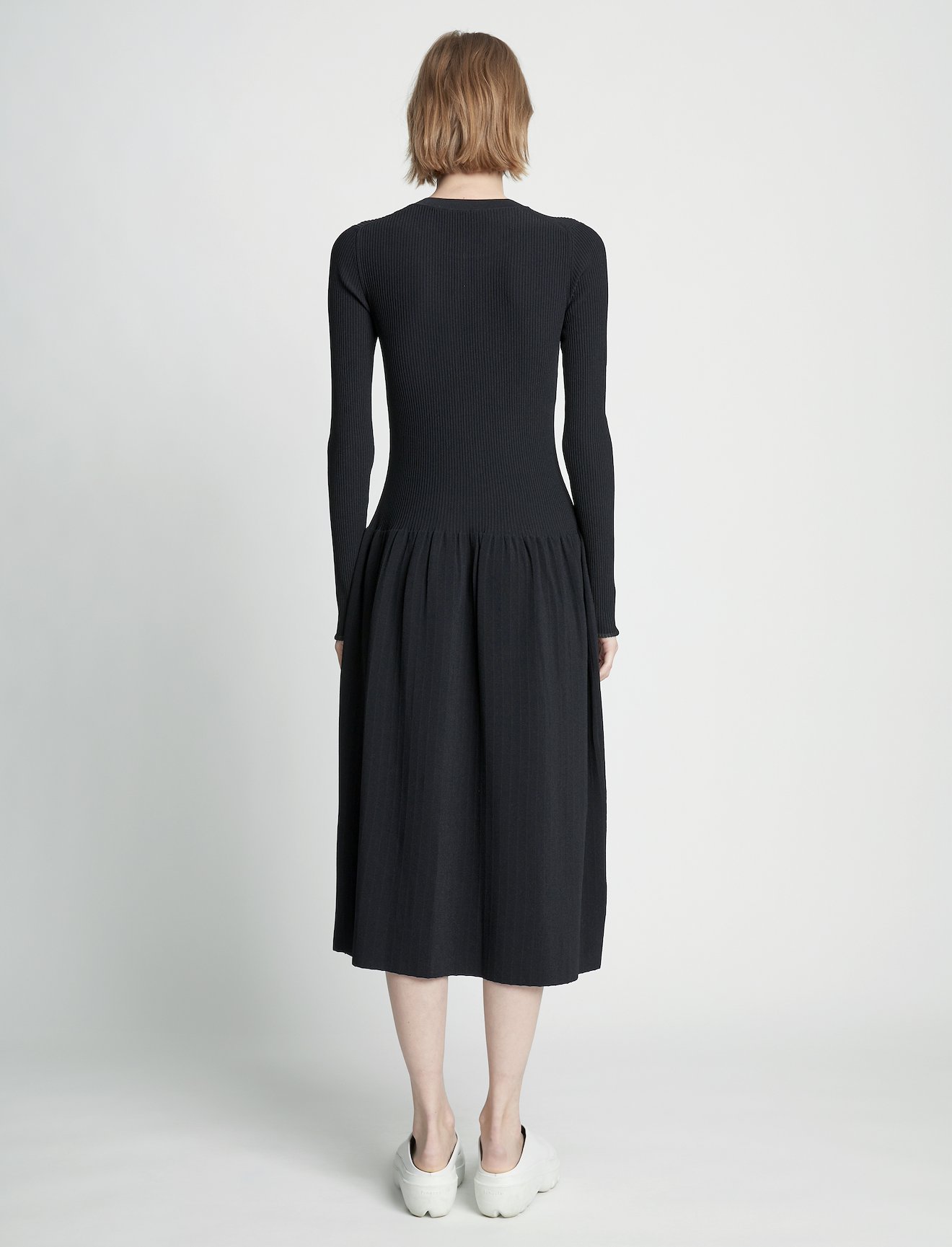 Rib Knit Button Front Dress #2