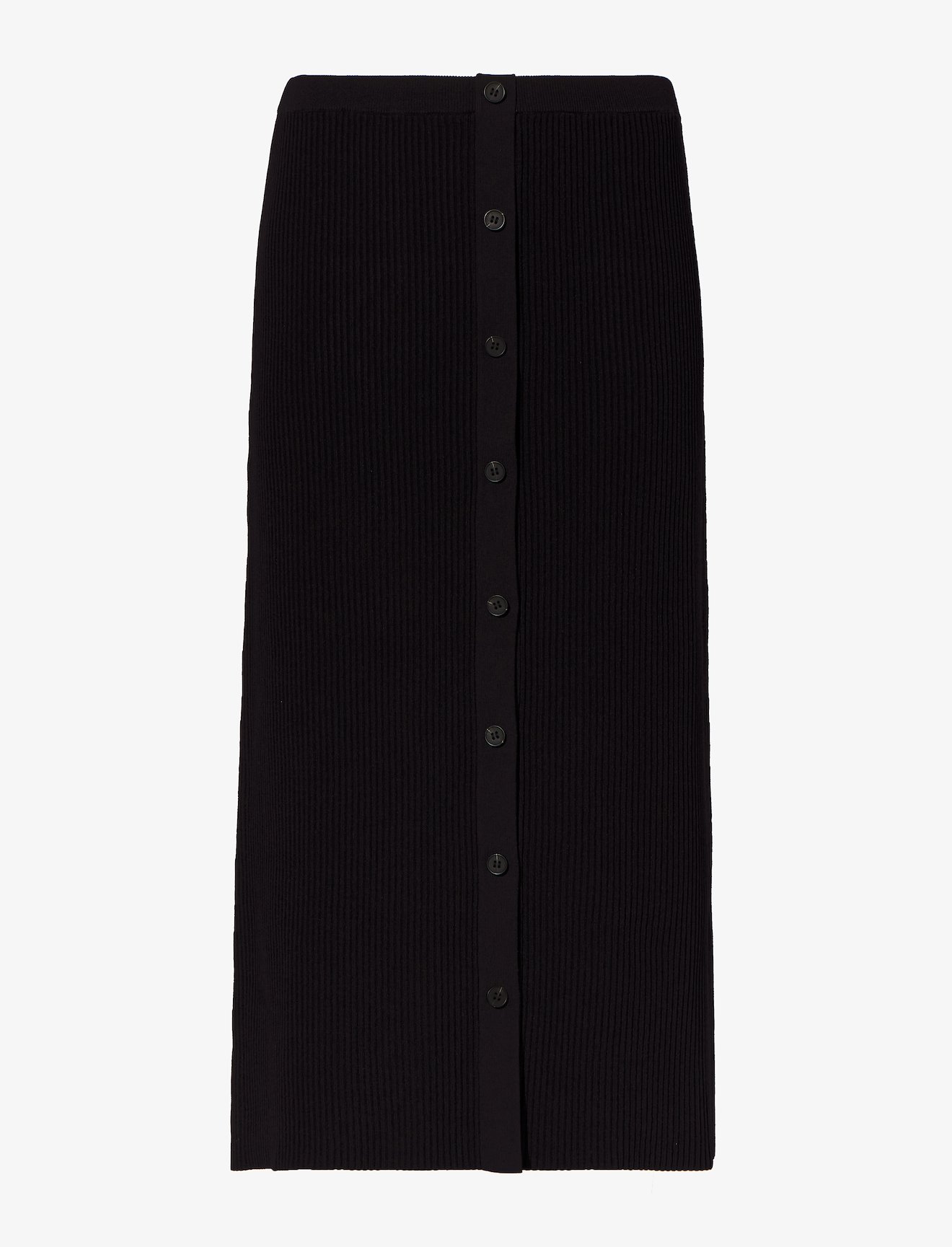 Rib Knit Button Front Skirt #4