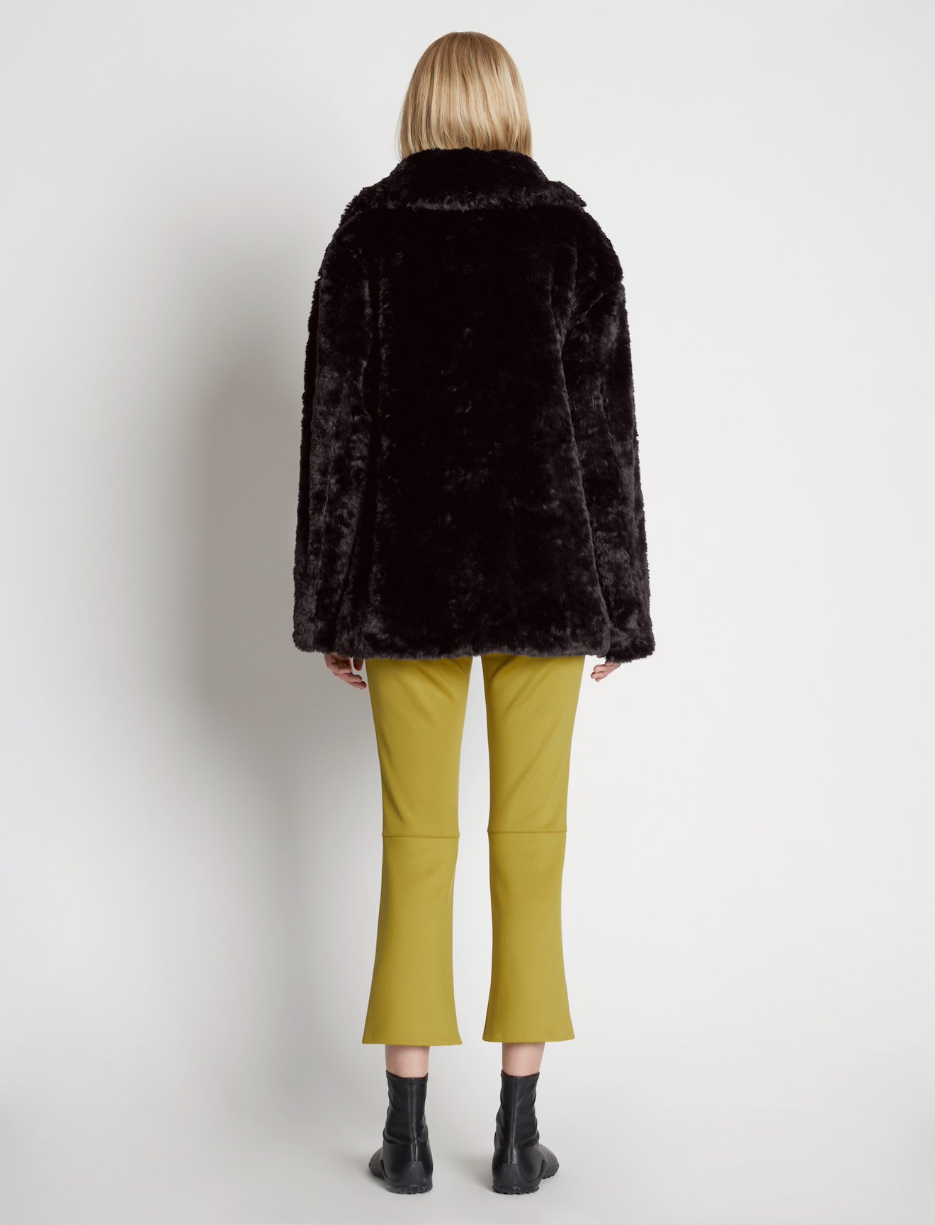 Faux Rabbit Peacoat #3