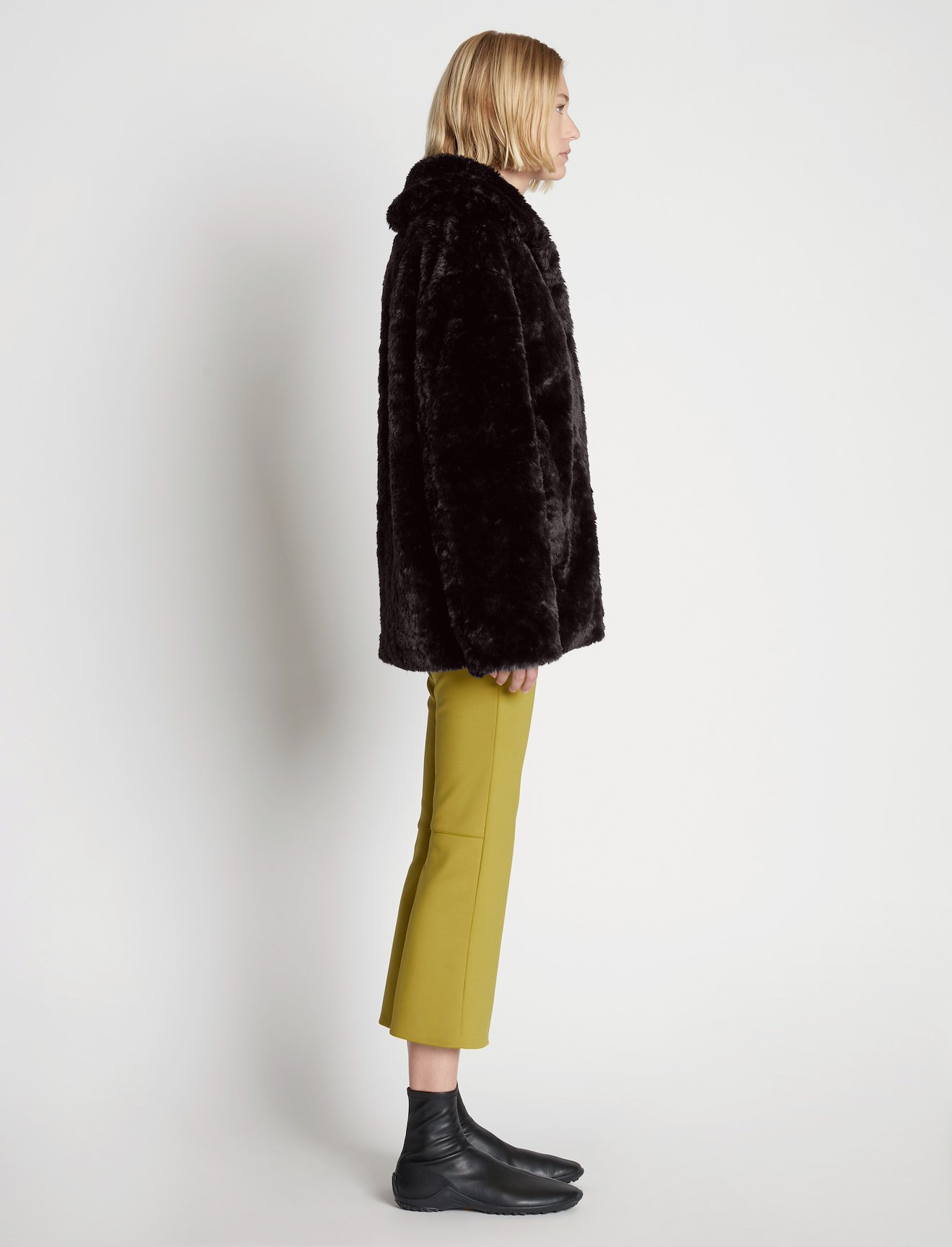 Faux Rabbit Peacoat #2