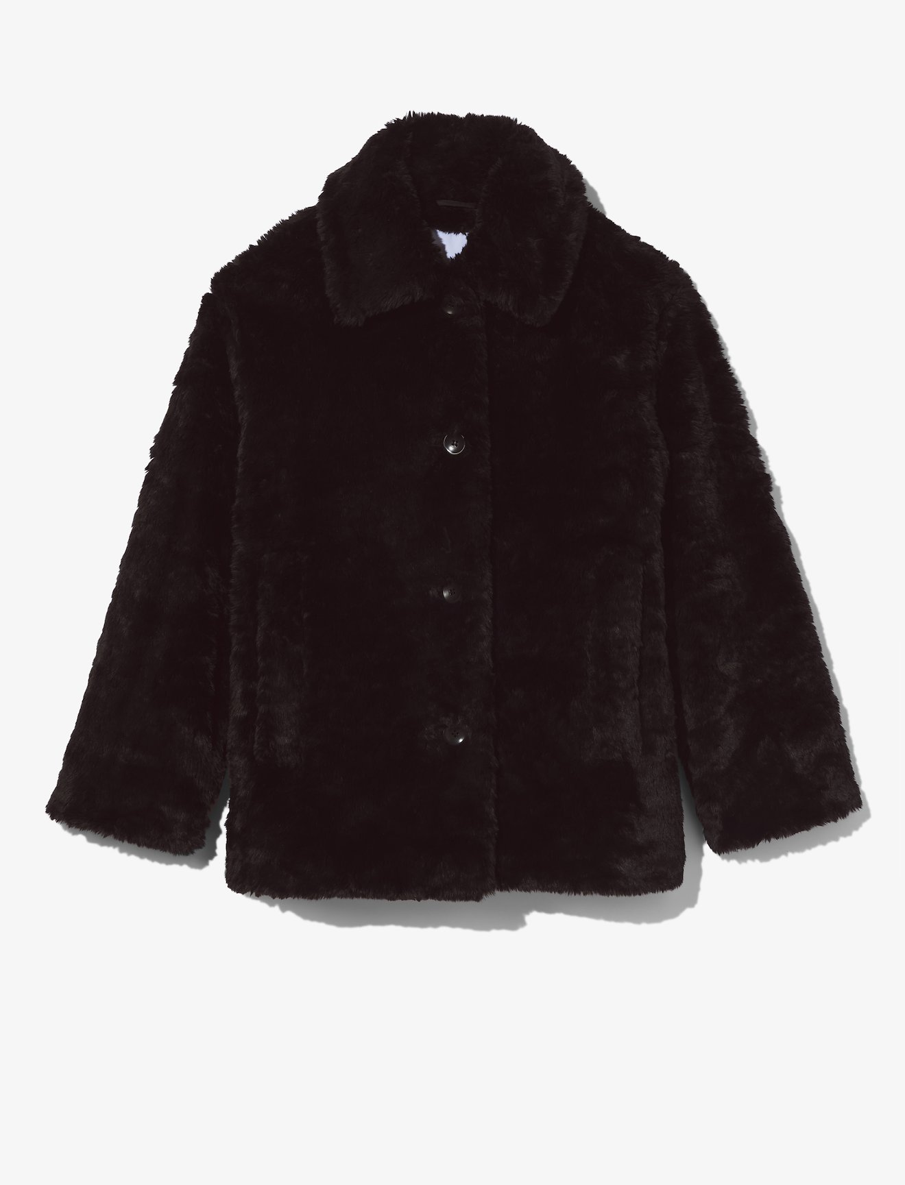 Faux Rabbit Peacoat #5