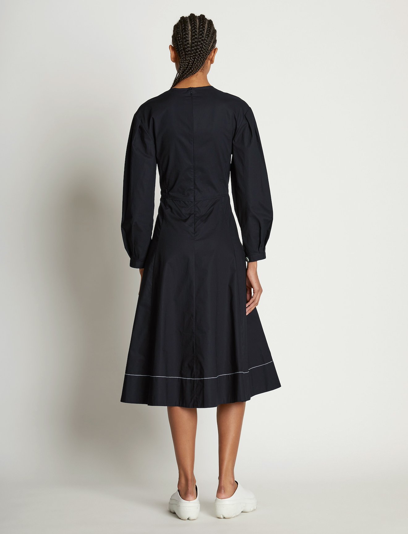 V-Neck Poplin Dress #2