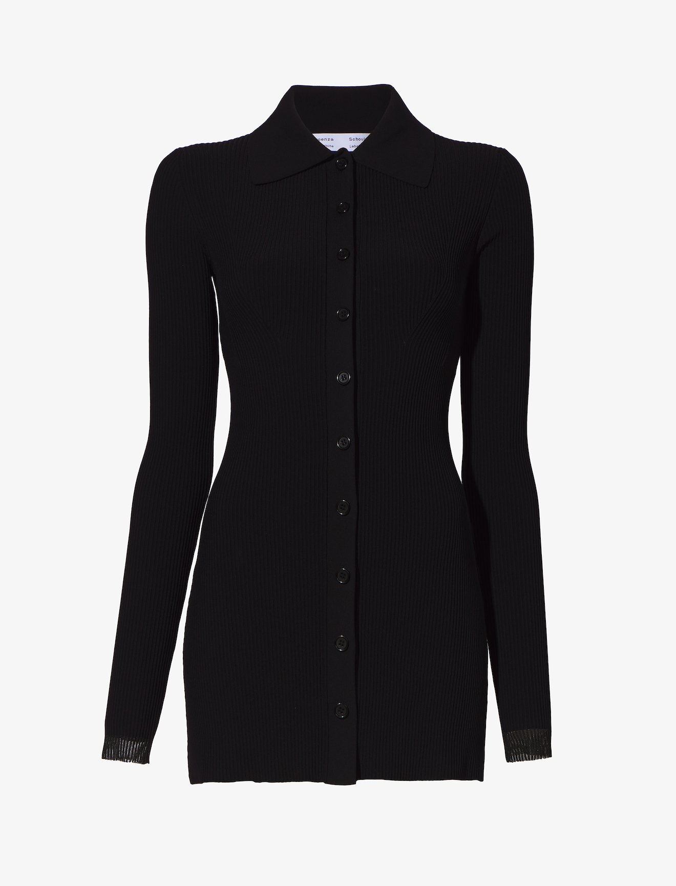 Rib Knit Fitted Cardigan #4