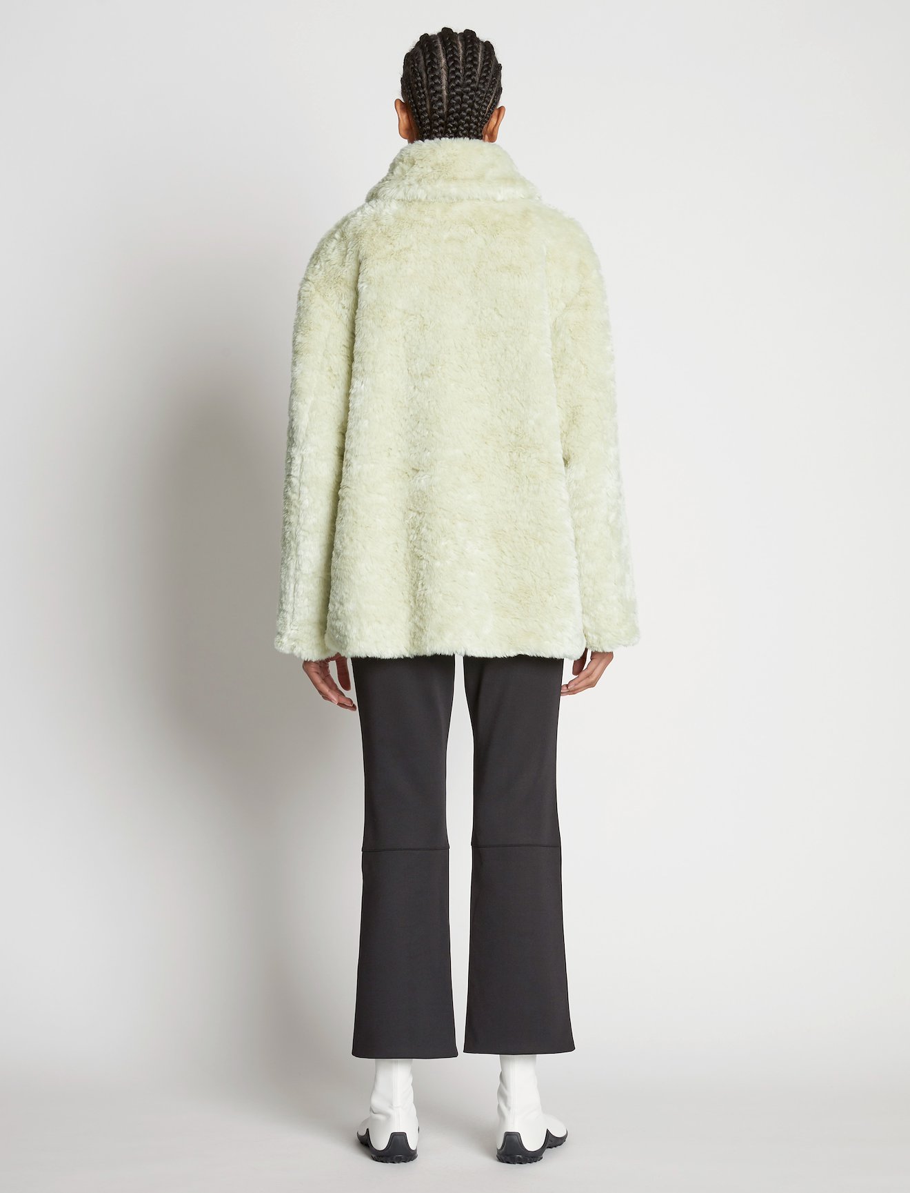 Faux Rabbit Peacoat #3