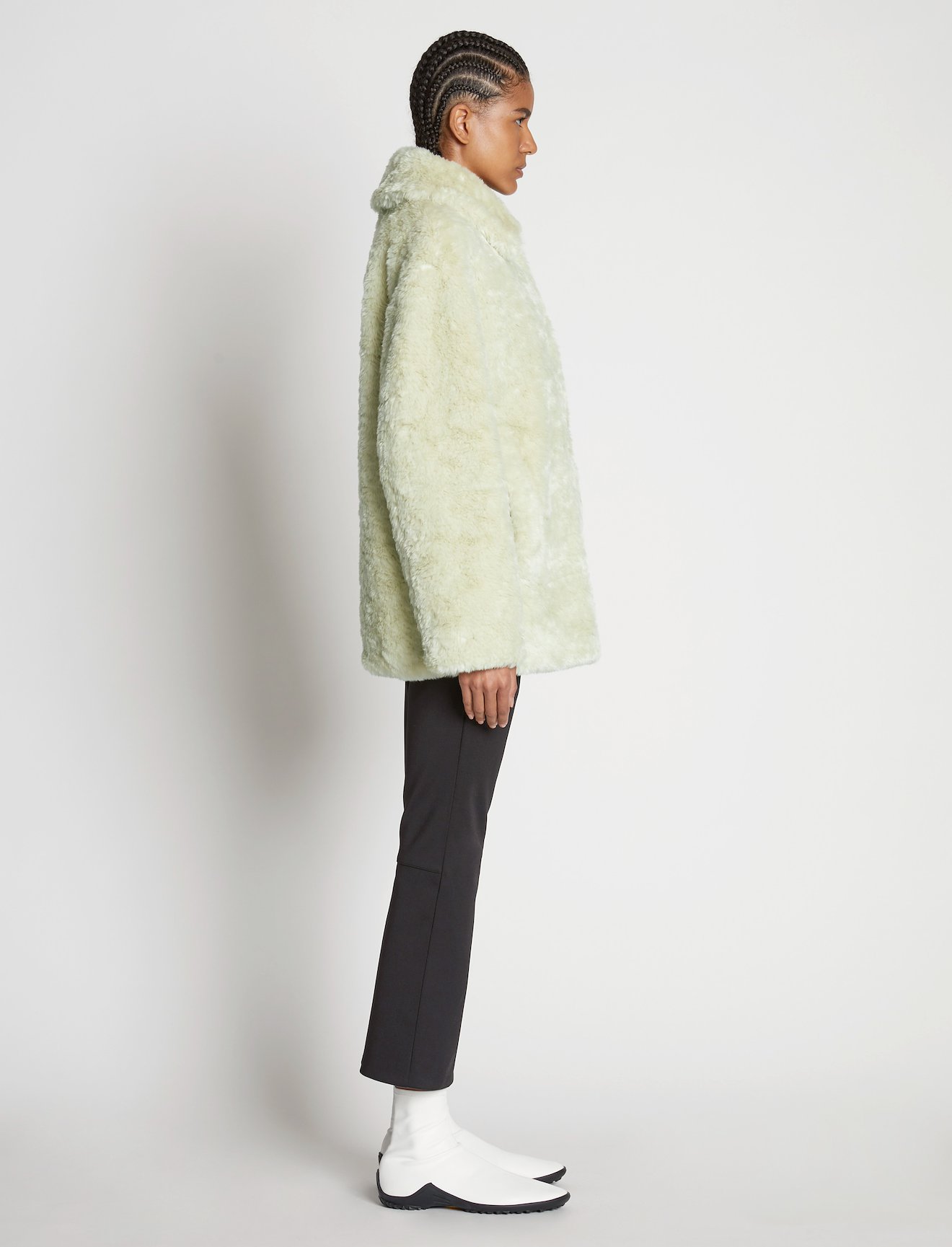 Faux Rabbit Peacoat #2