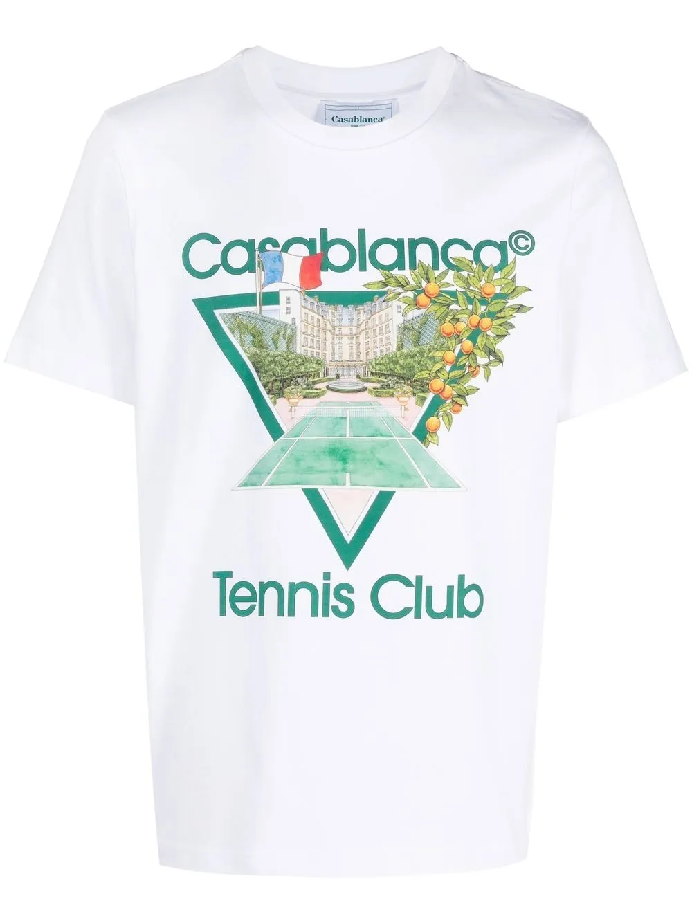 

Casablanca playera con estampado Tennis Club - Blanco