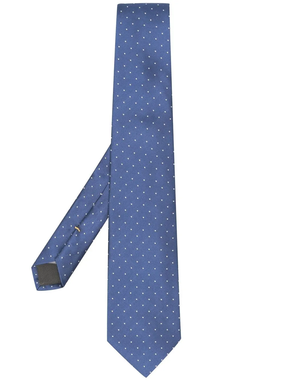 

Canali corbata de seda con estampado de lunares - Azul