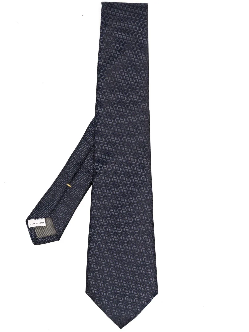 

Canali patterned-jacquard silk tie - Blue