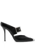 Alexander McQueen metallic-toe cap pumps - Black