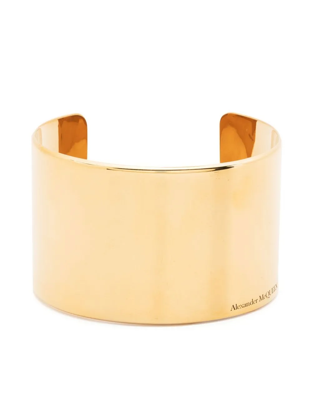 

Alexander McQueen engraved-logo detail bangle - Gold