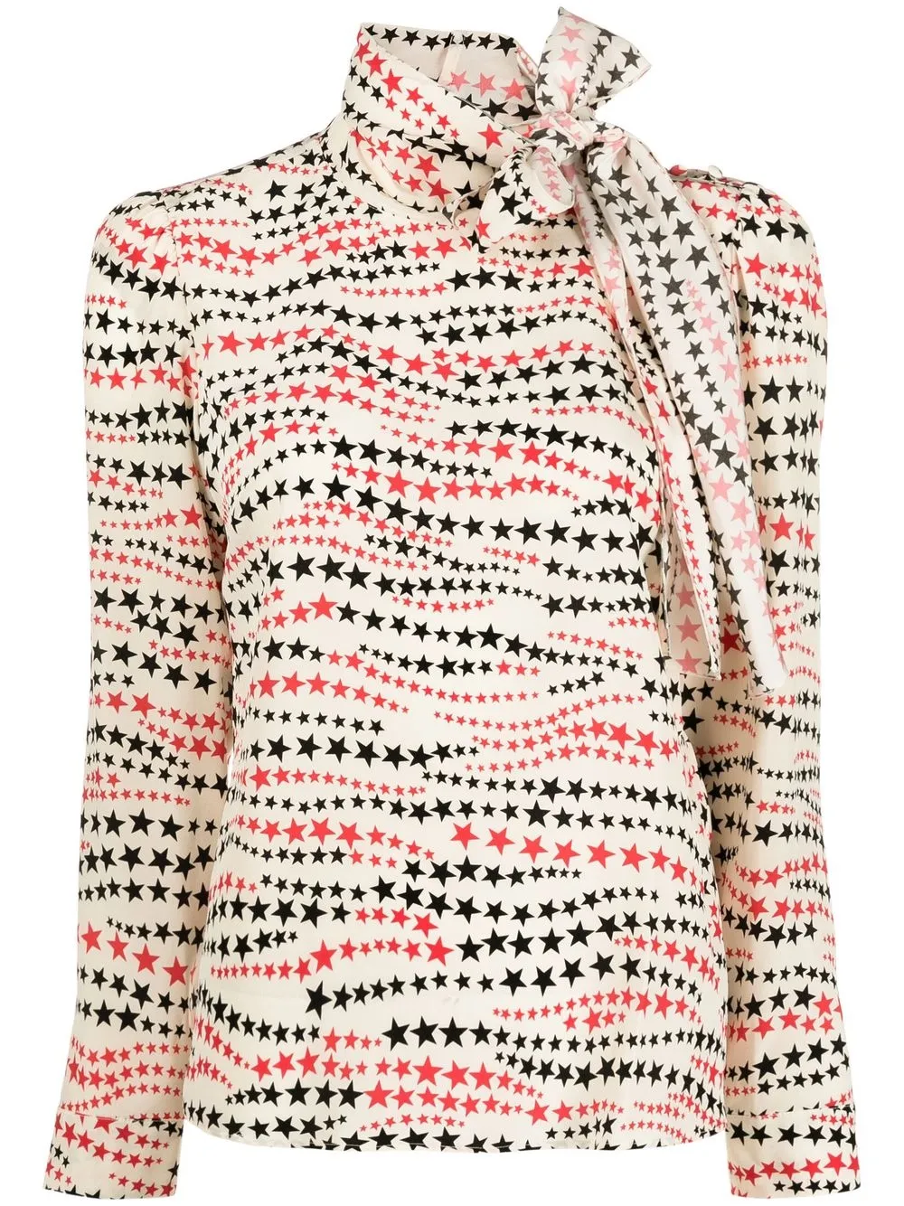 

RED Valentino top manga larga con estampado gráfico - Blanco