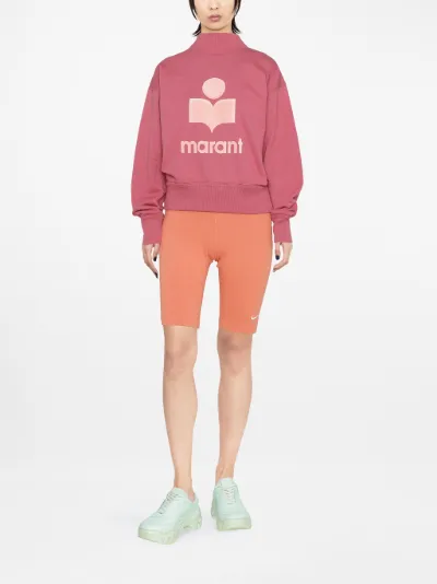 logo-print mock-neck sweatshirt 