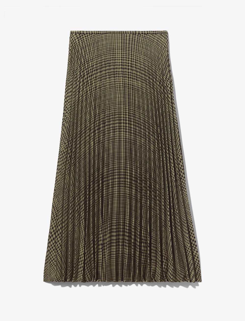 Pleatable Crepe Midi Skirt
