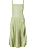 Proenza Schouler White Label faux-leather drop-waist dress - Green