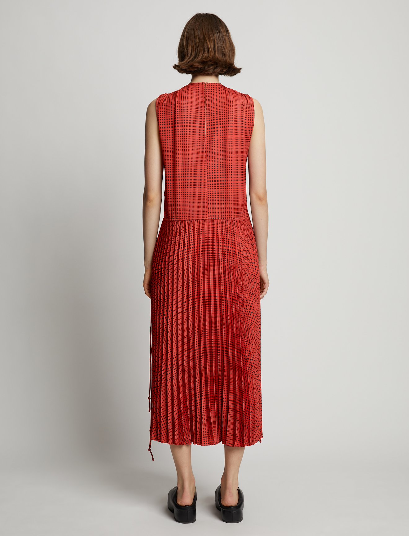 Pleatable Crepe Drawstring Dress #2