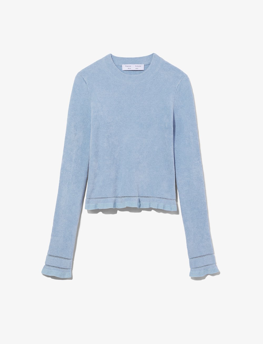 Cropped Turtleneck Chenille Sweater
