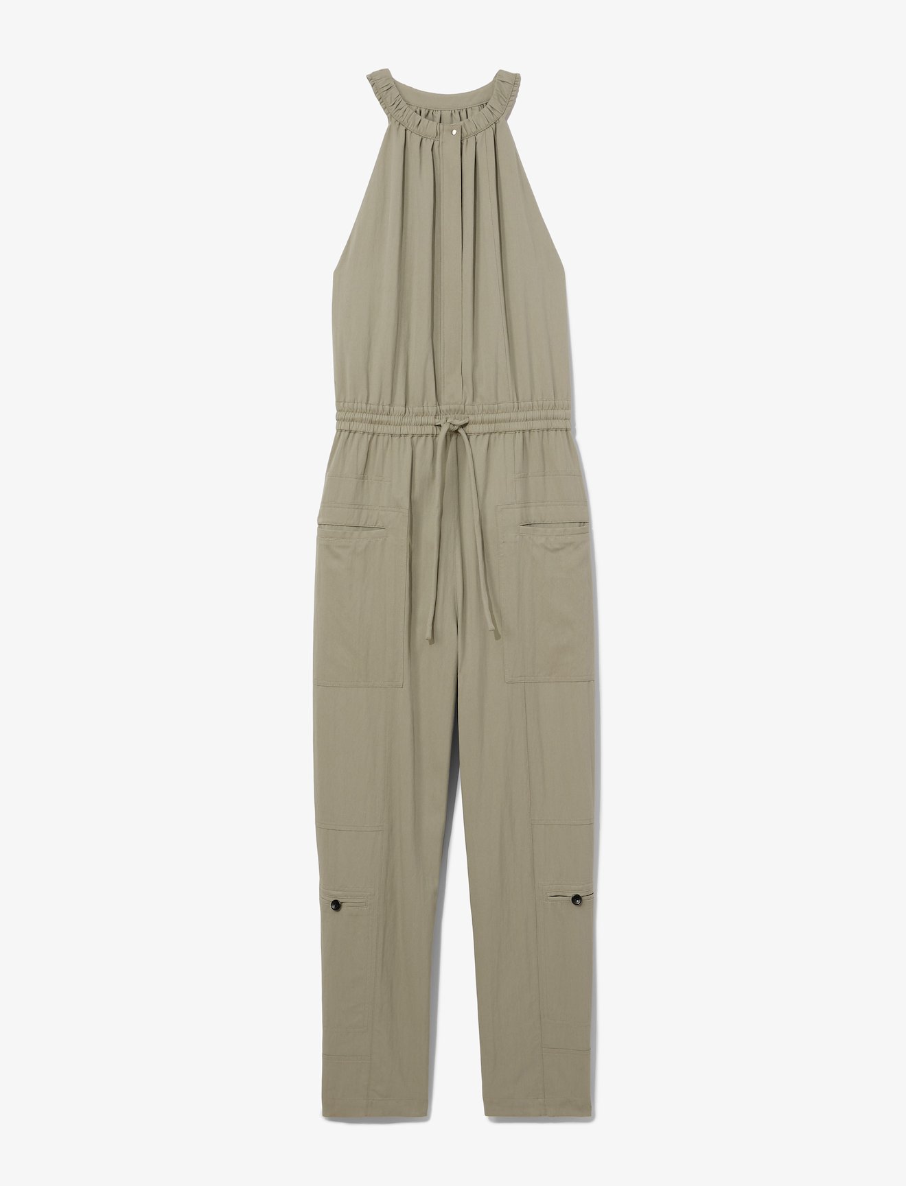 Drapey Suiting Tank Jumpsuit #4