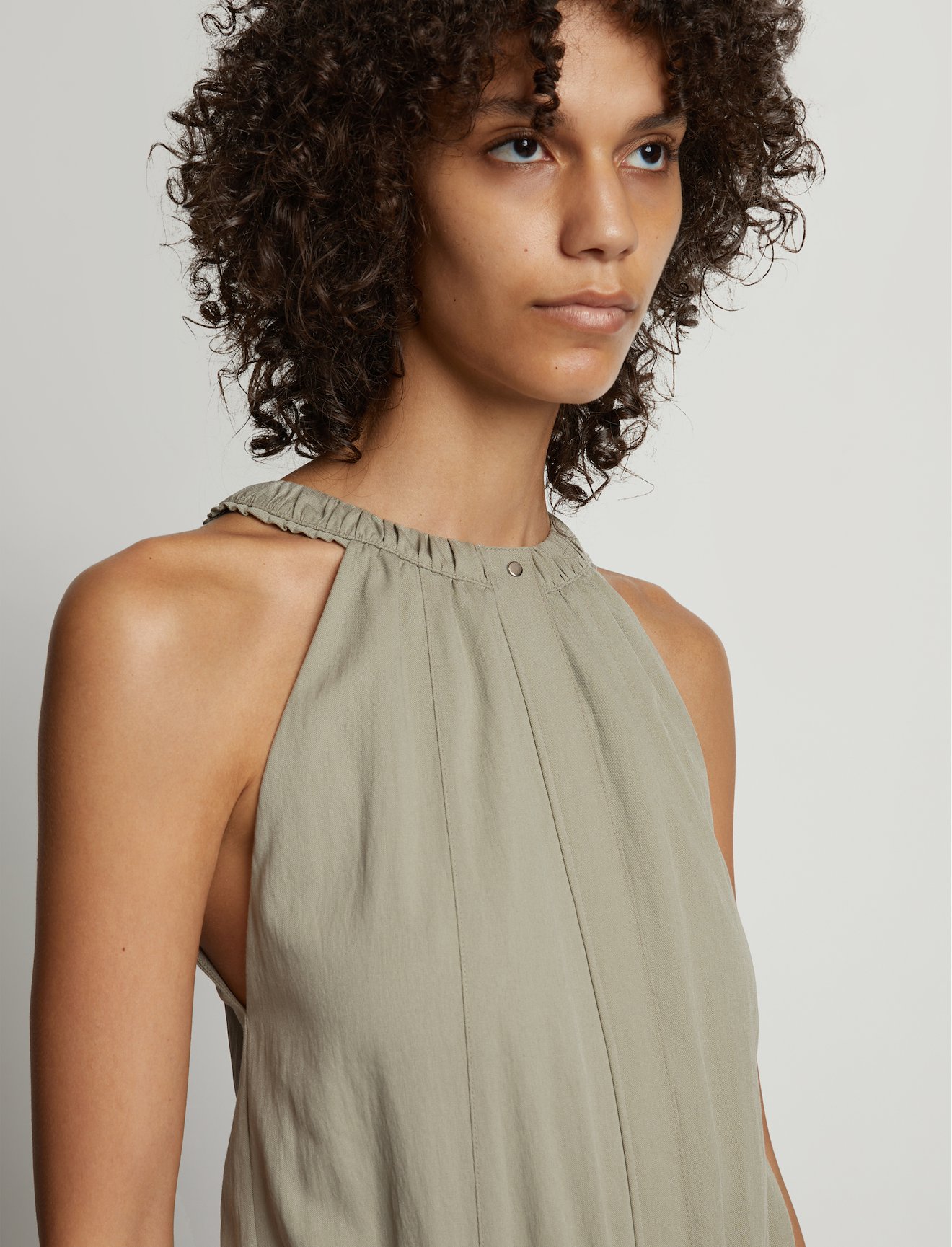 Drapey Suiting Tank Jumpsuit #3