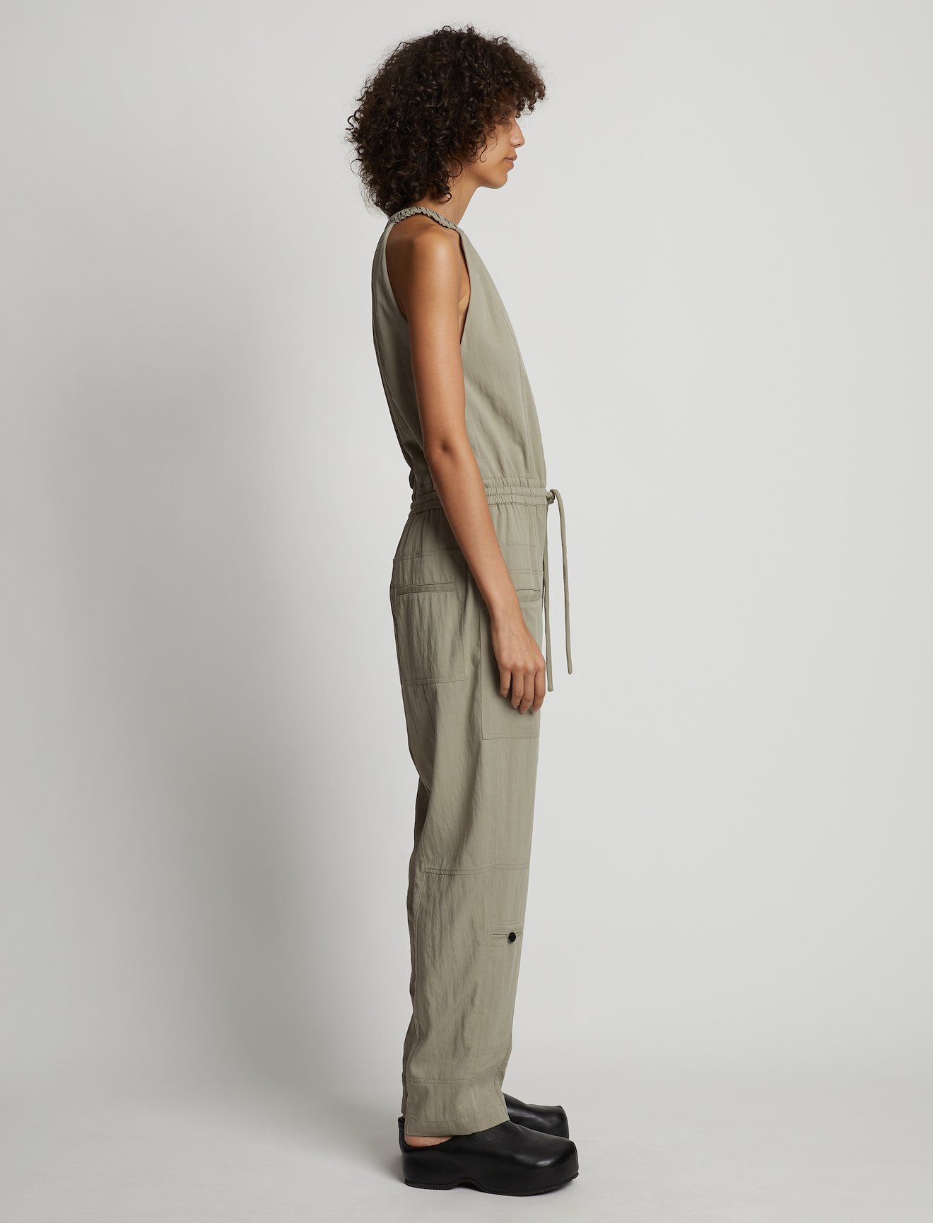 Drapey Suiting Tank Jumpsuit #1